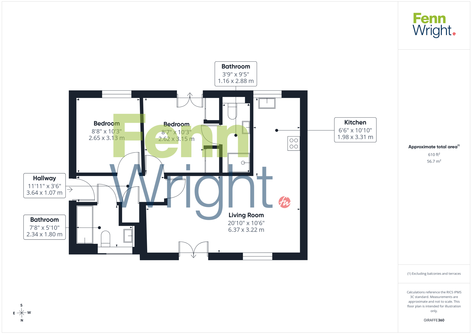 32, Tufnell Way, Colchester floorplan