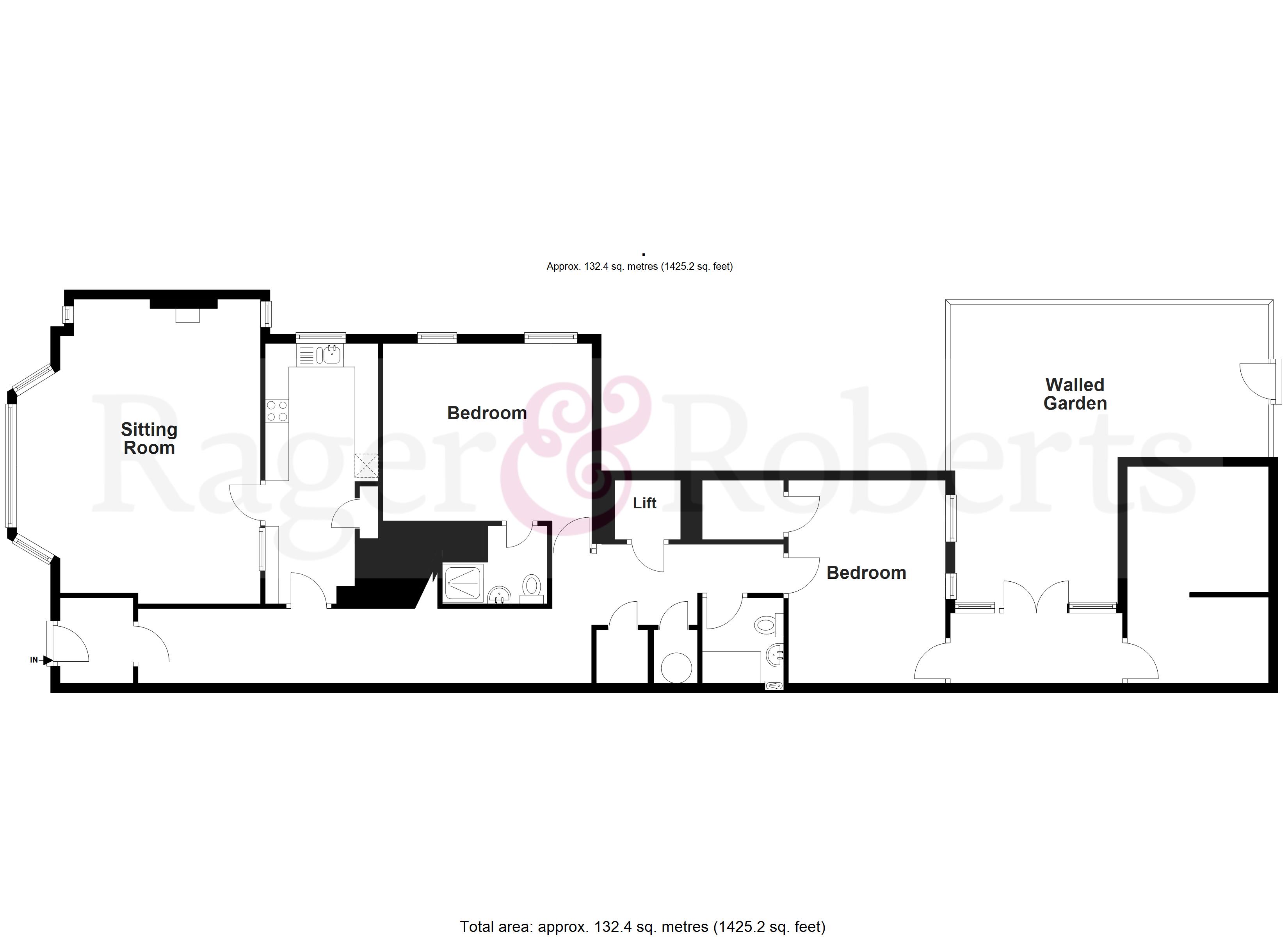 Garden Flat, 6A, Chatsworth Gardens, East Sussex floorplan