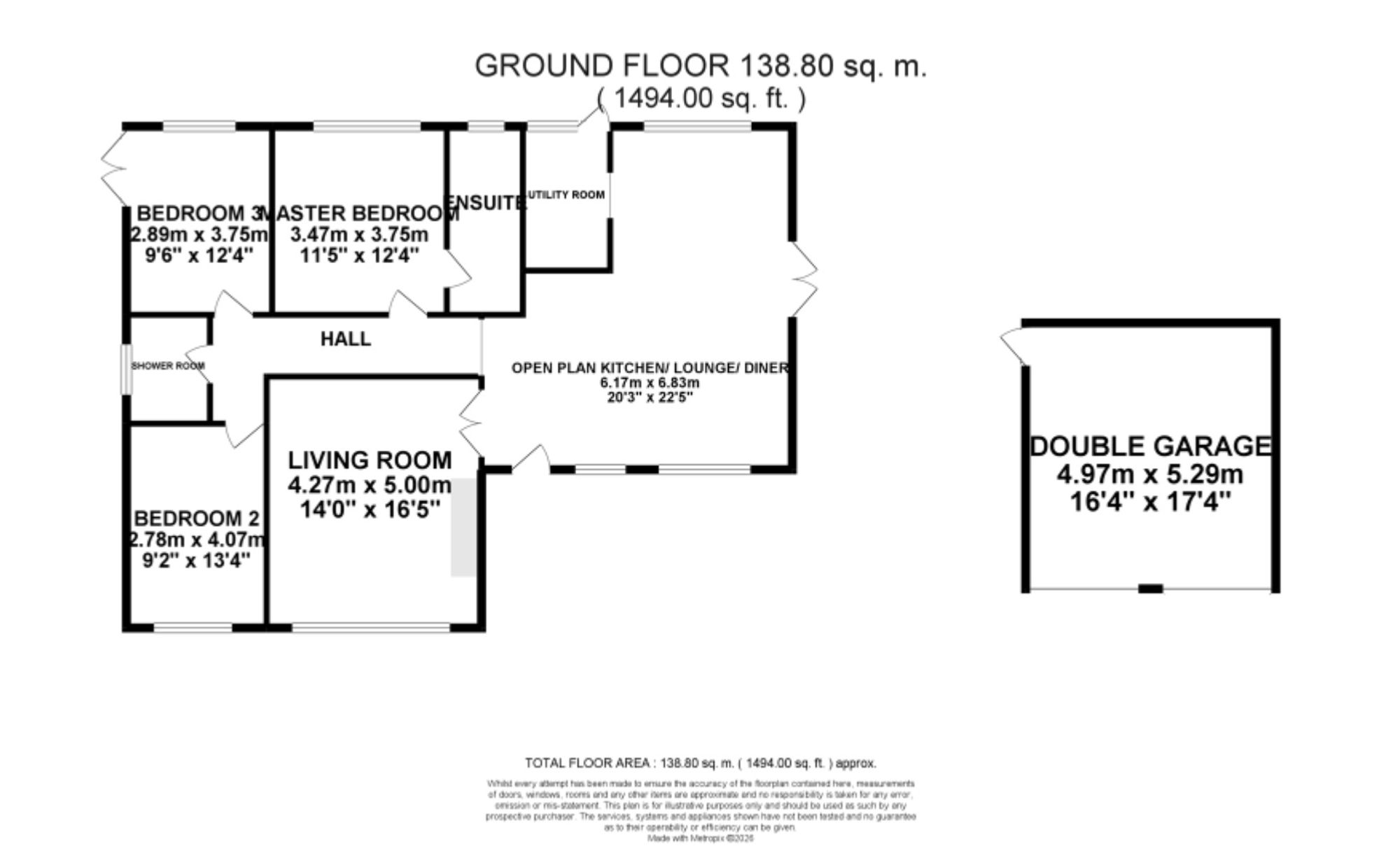4 Rowley Bank Gardens, Stafford floorplan