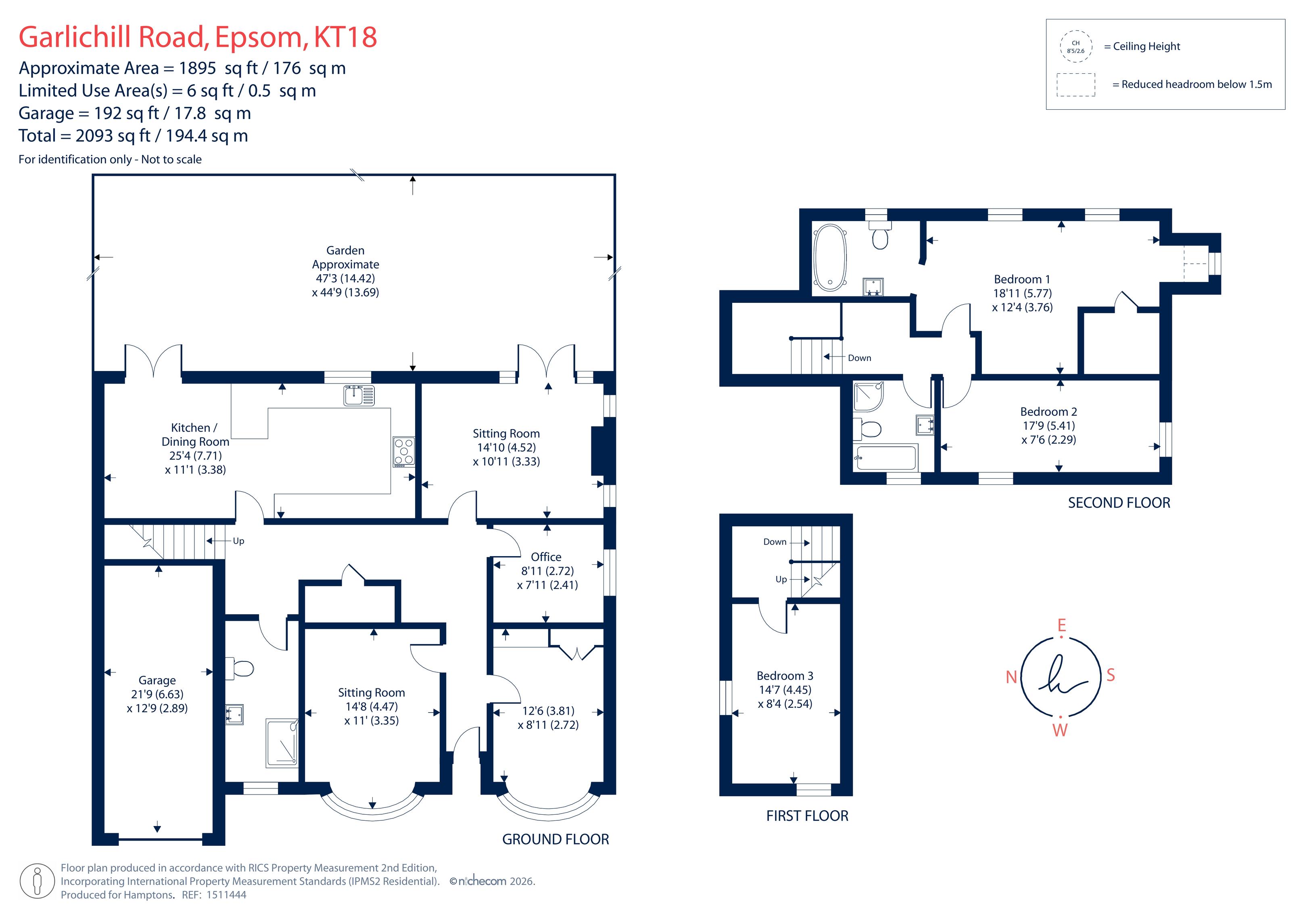 45, Garlichill Road, Epsom floorplan