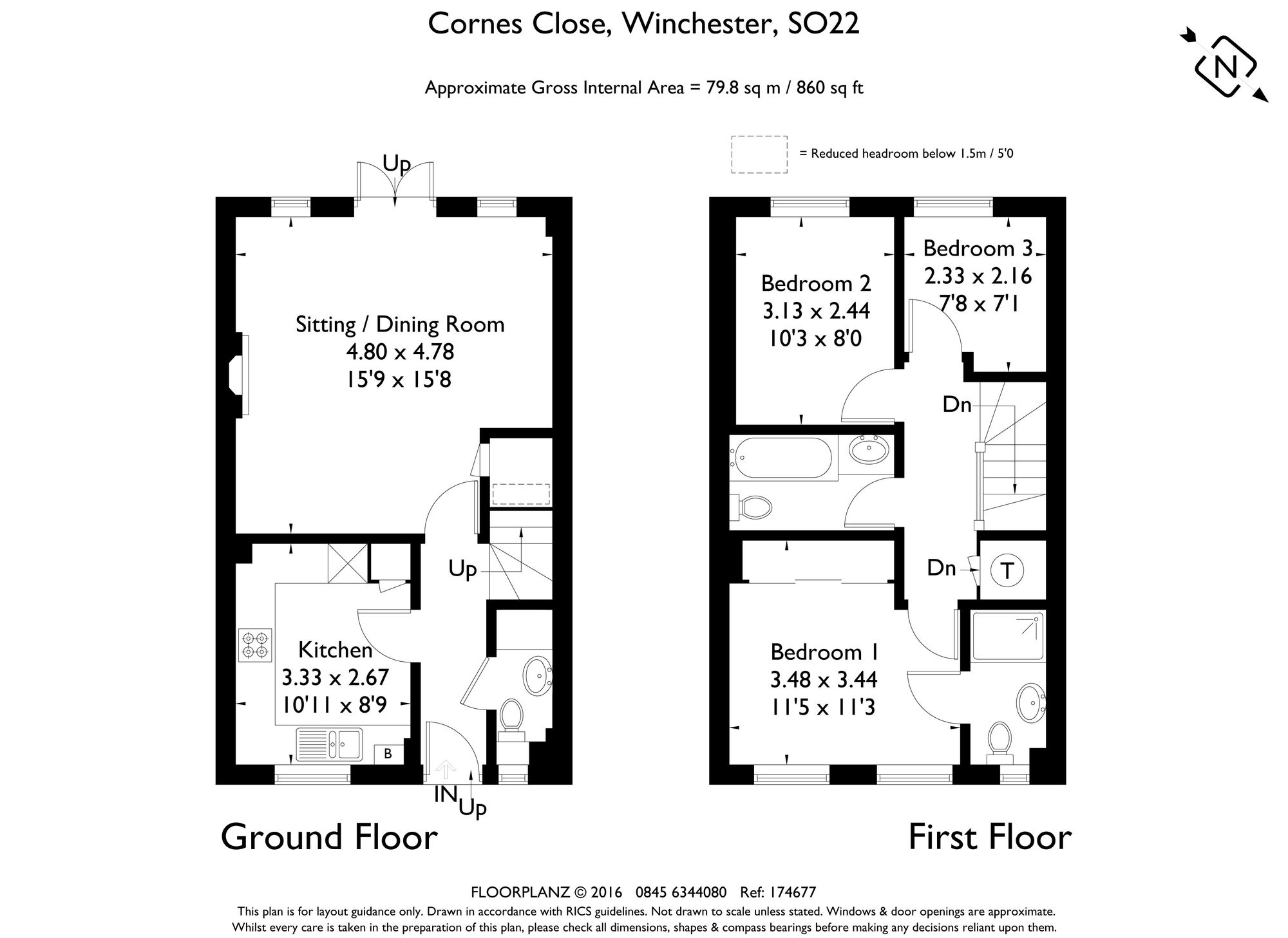18 Cornes Close, Winchester floorplan