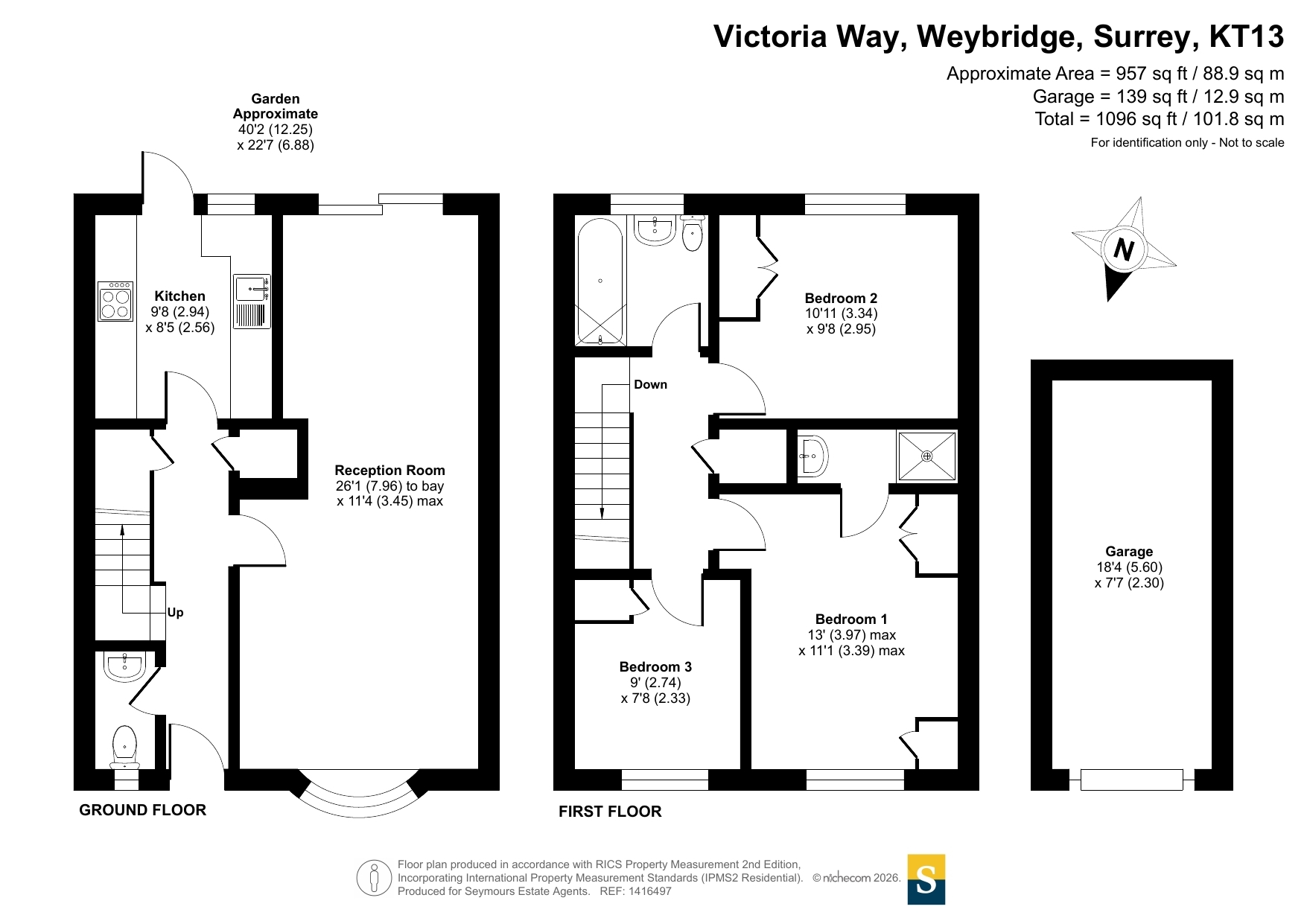 1, Victoria Way, Surrey floorplan