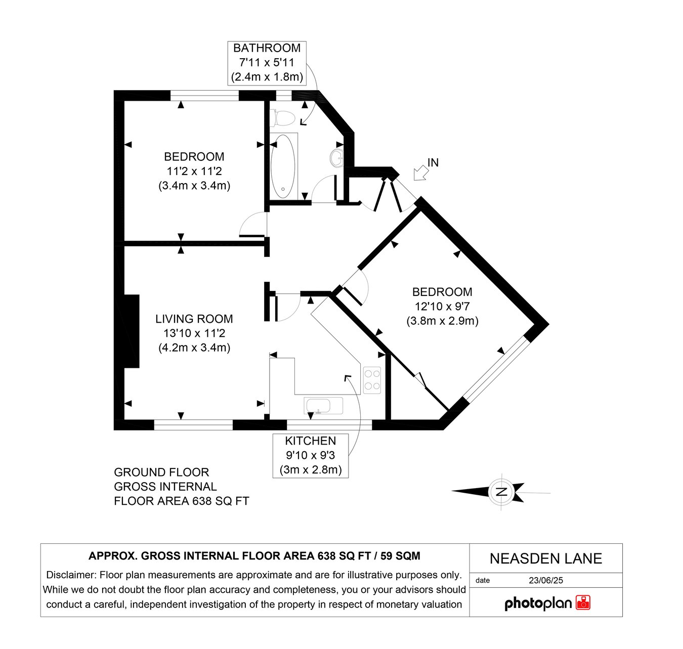 132, Neasden Lane, London floorplan