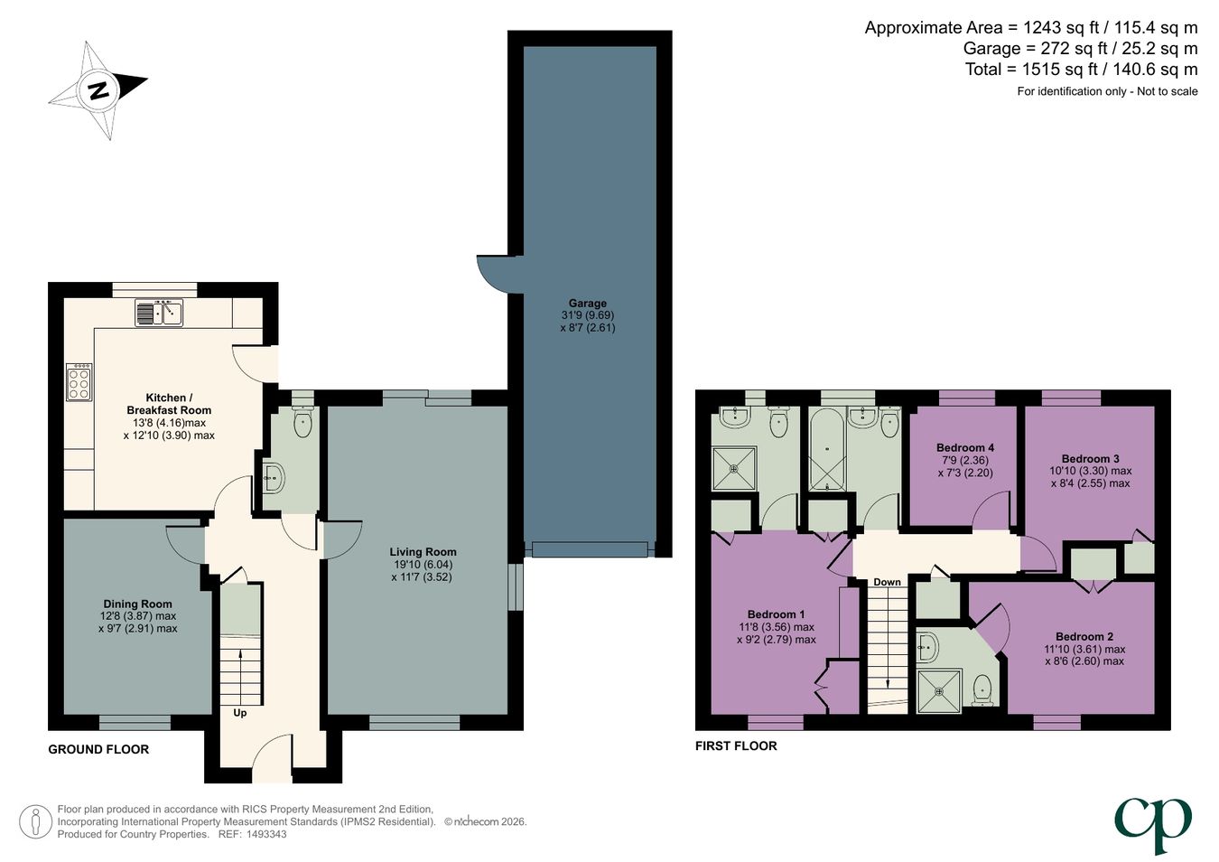 44, Coneygate, Shefford floorplan