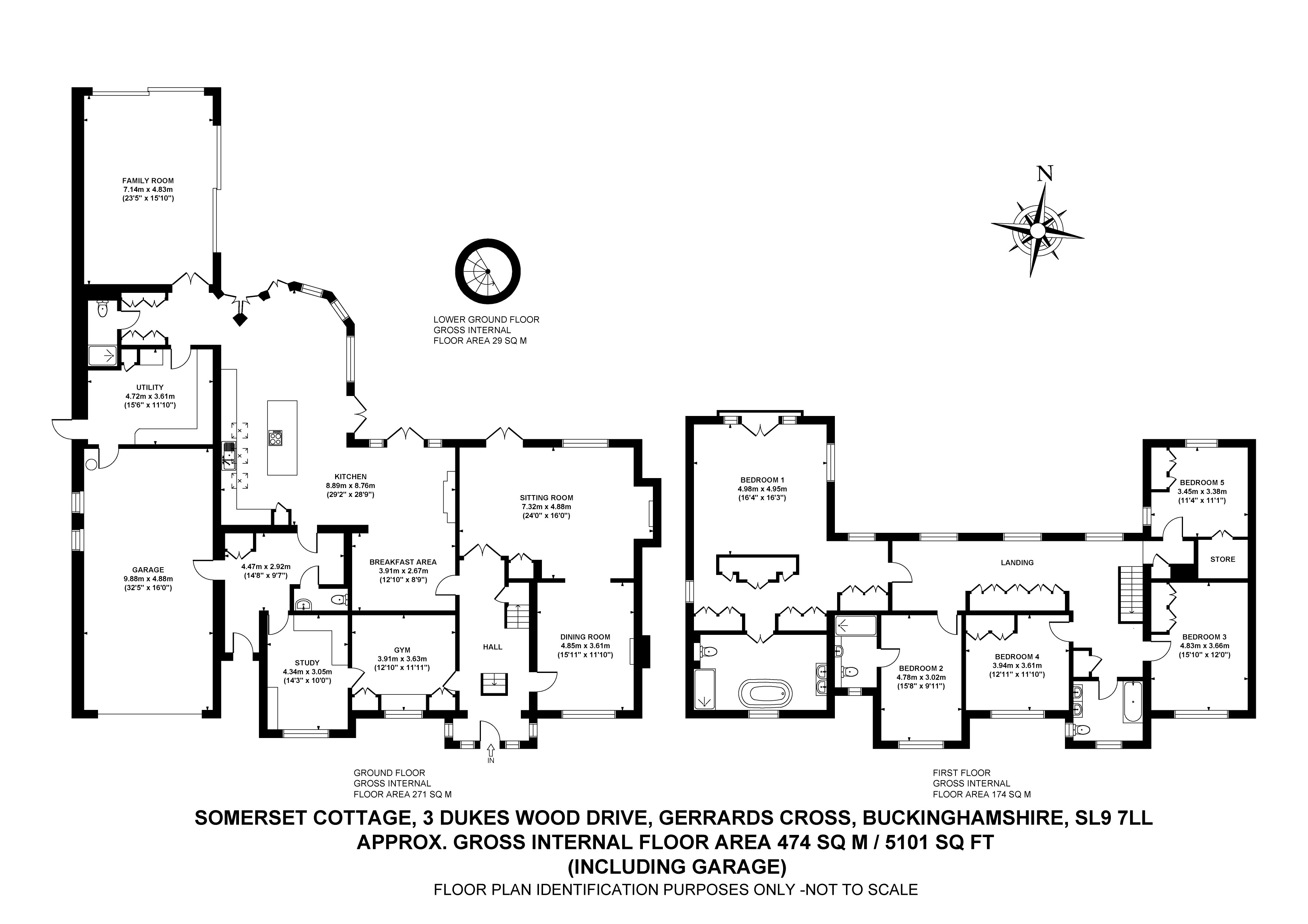Somerset Cottage, 3, Dukes Wood Drive, Buckinghamshire floorplan