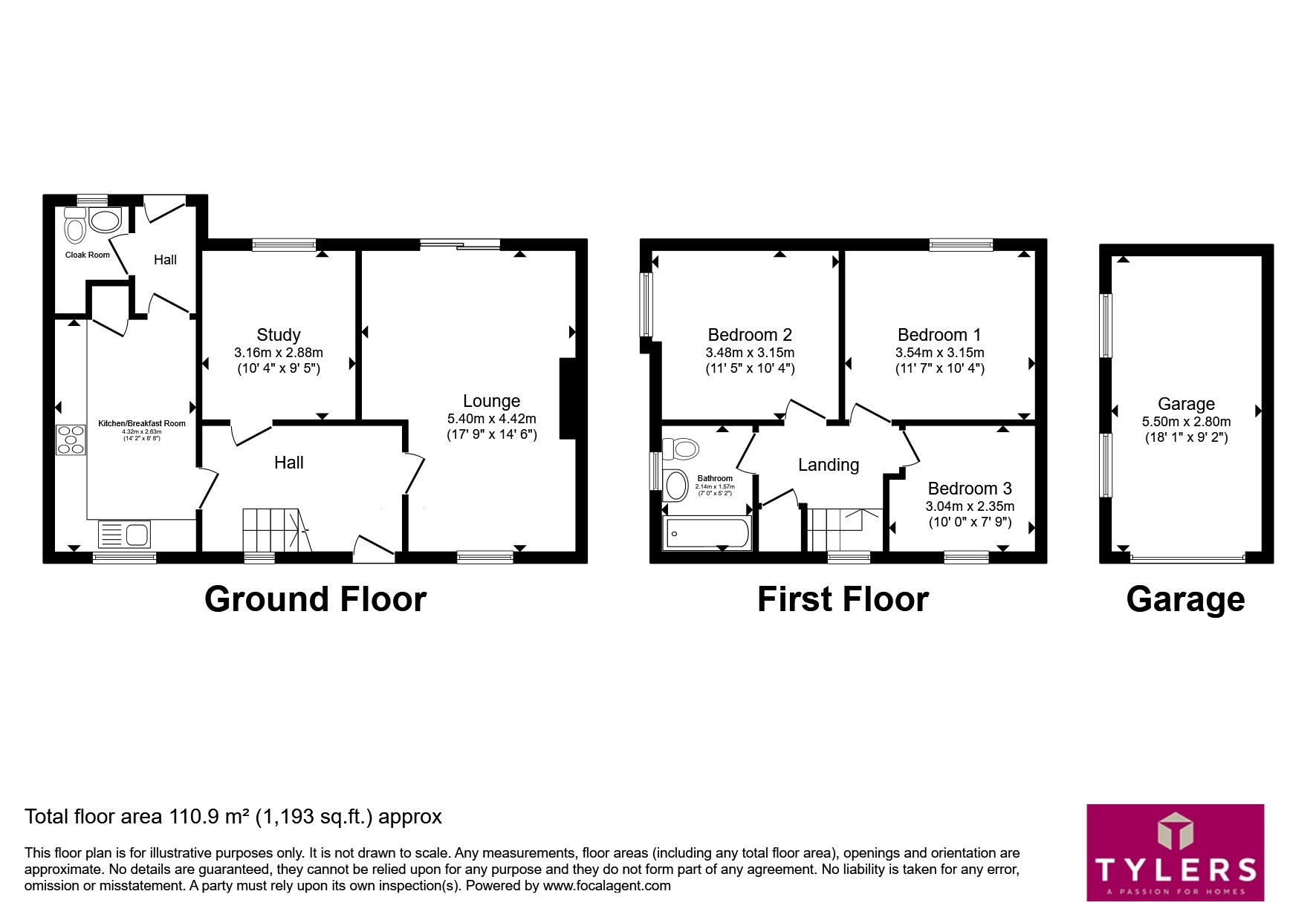 16, Military Road, Ely floorplan