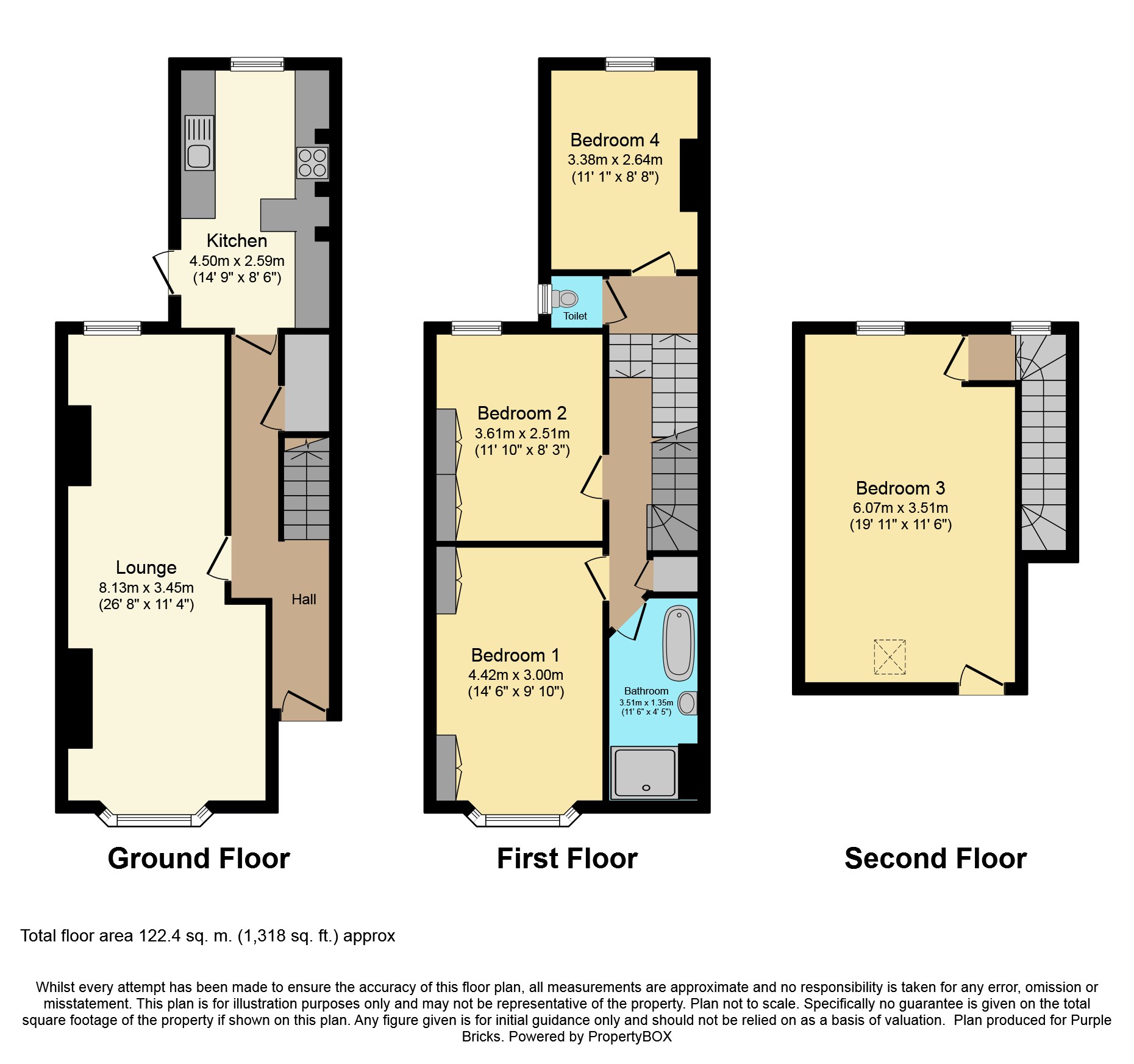 4 Bedrooms Terraced house for sale in Exeter Street, Brighton BN1