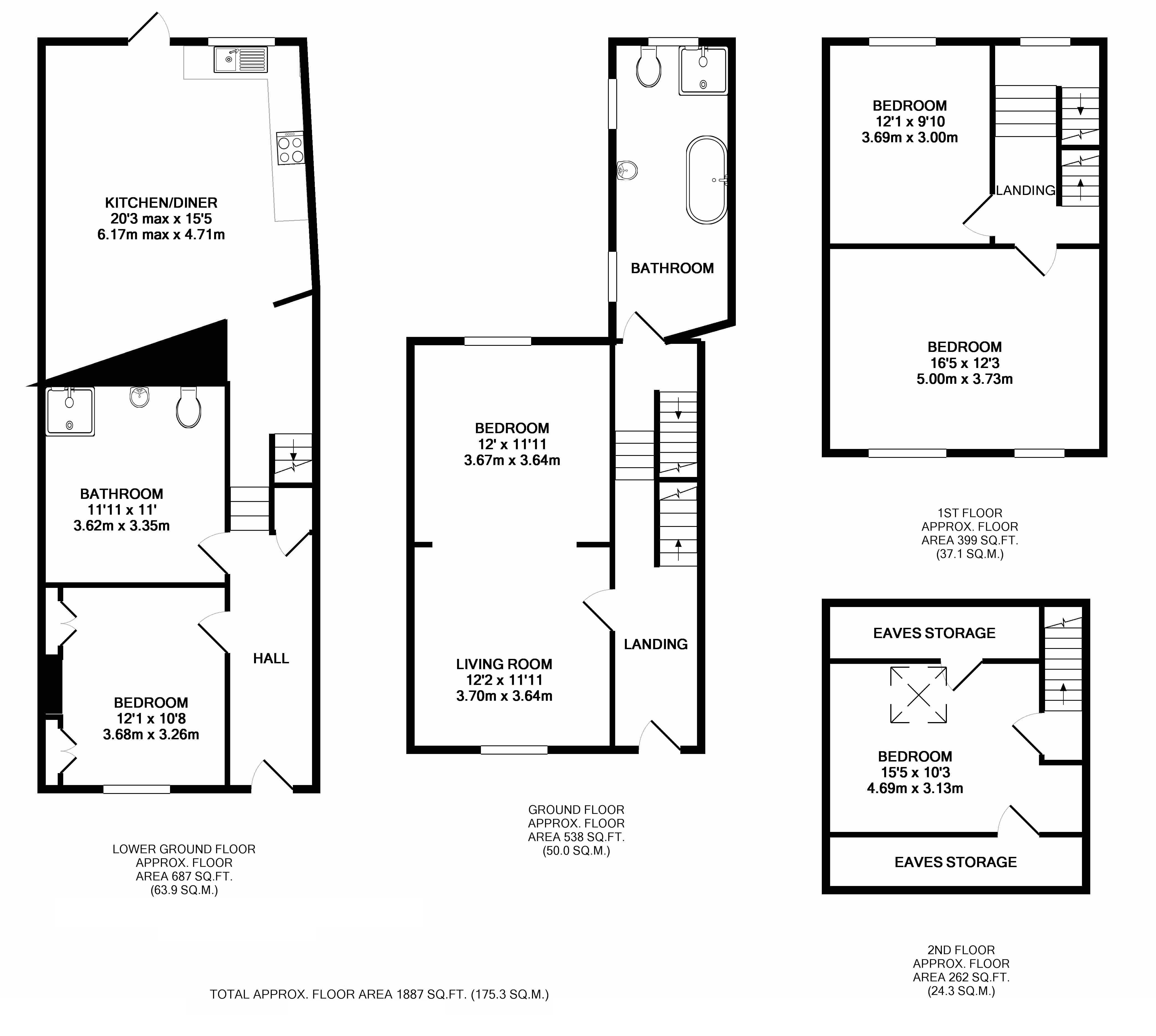 4 Bedrooms Terraced house for sale in Milton Road, Gravesend DA12