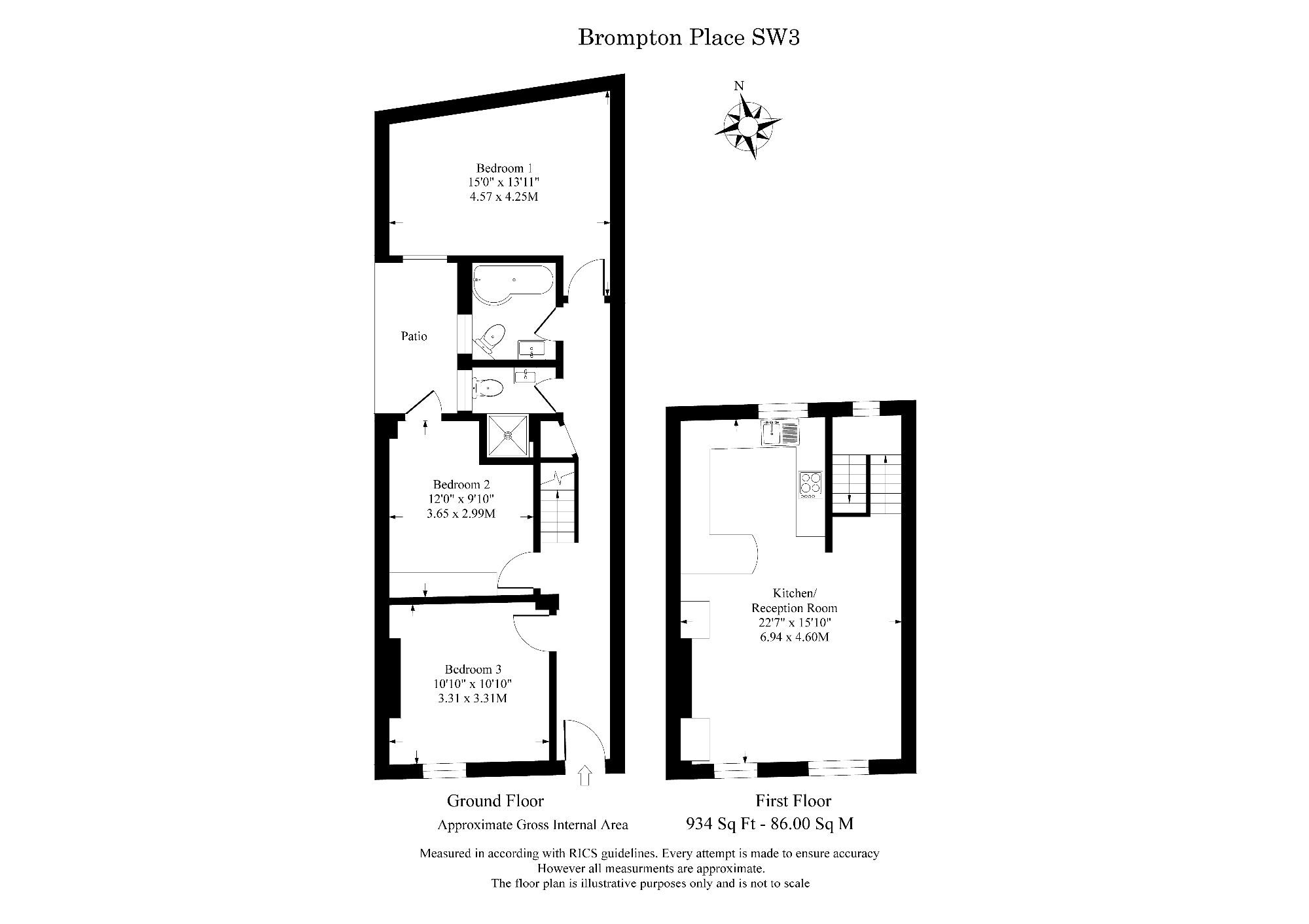 7 Brompton Place, London floorplan