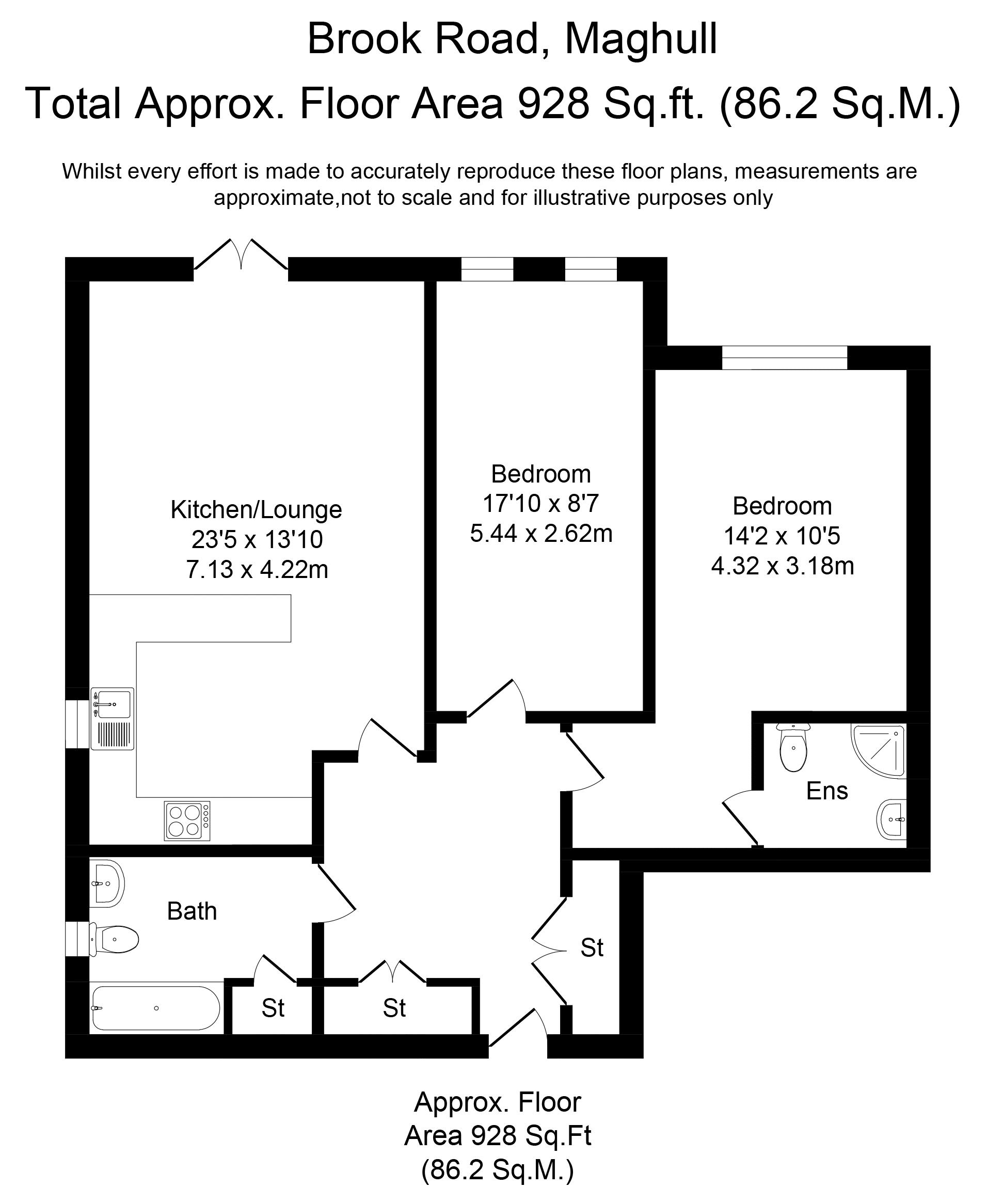 Brook Road, Maghull, Liverpool L31, 2 bedroom flat for sale 52360918