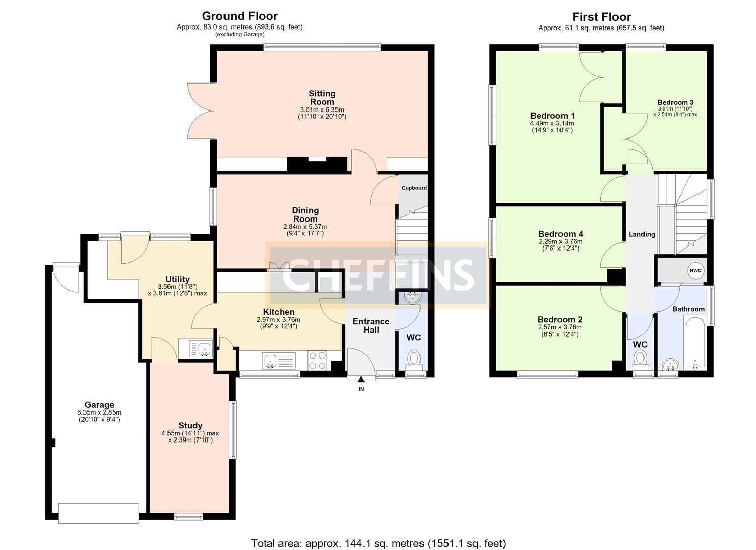 57, Gough Way, Cambridge floorplan