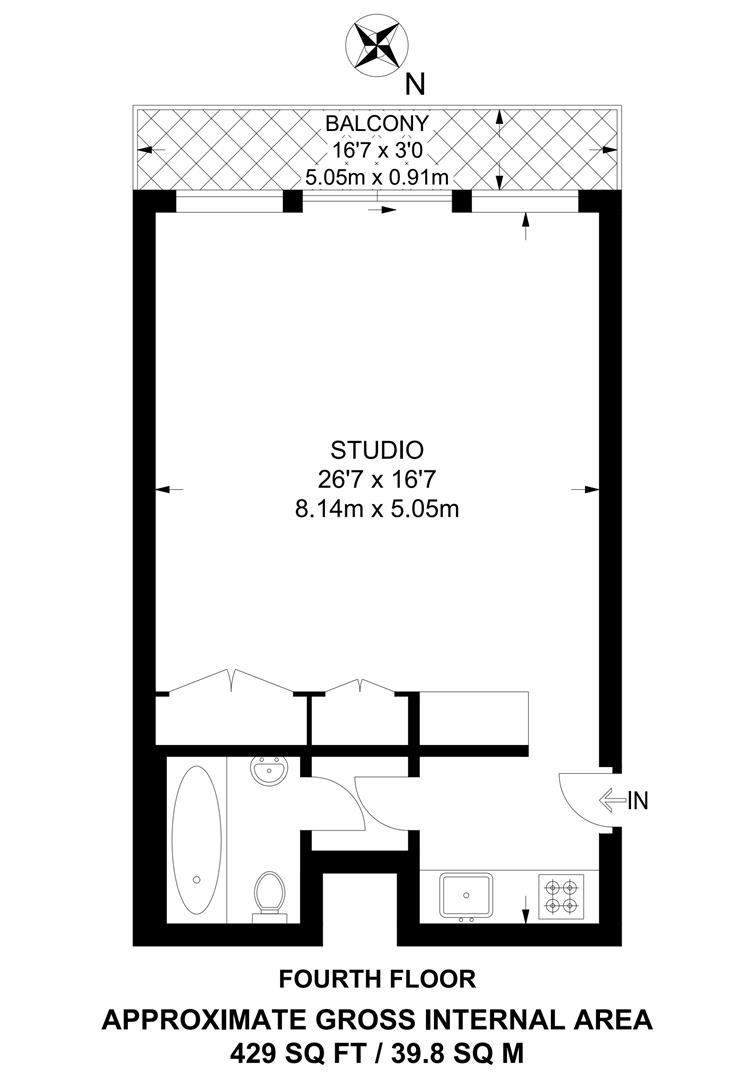 Flat 16, John Trundle Court, London floorplan