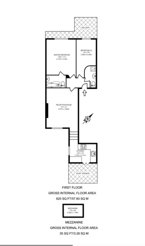 33c Clifton Gardens, London floorplan