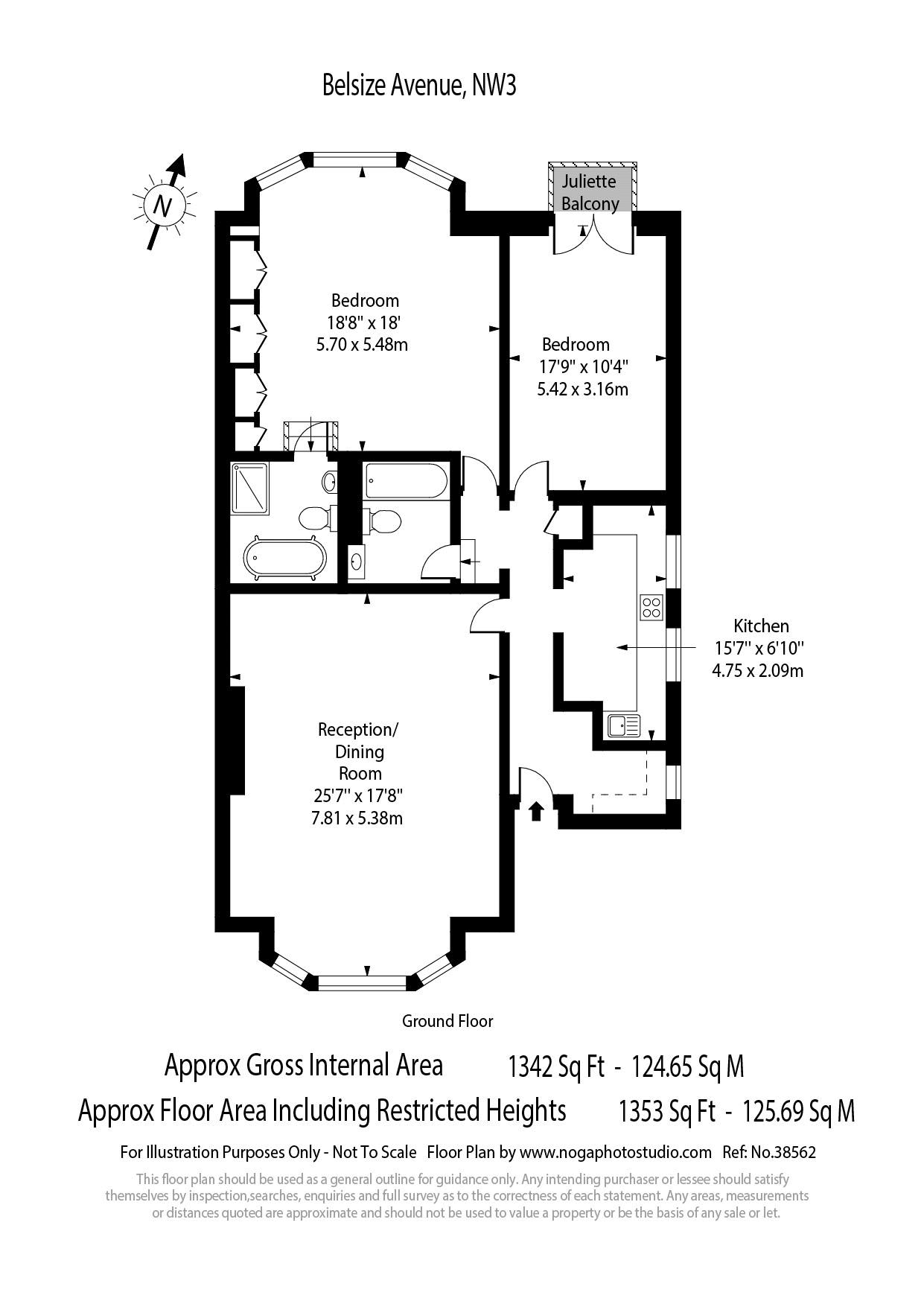 2 Bedrooms Flat to rent in Belsize Avenue, Belsize Park NW3