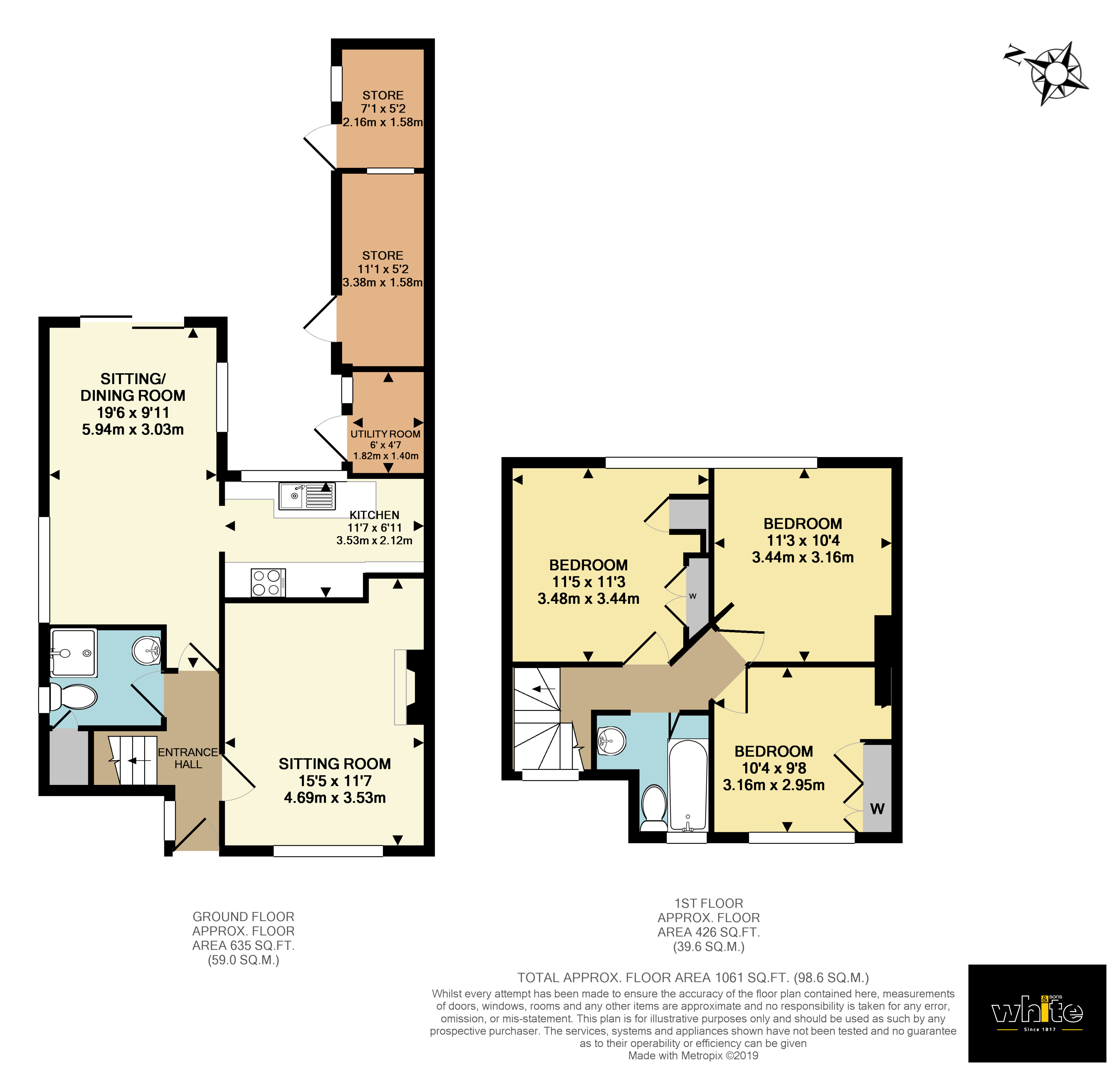 3 Bedrooms Semi-detached house for sale in Pilgrims Way Cottages, Reigate Road, Betchworth, Surrey RH3