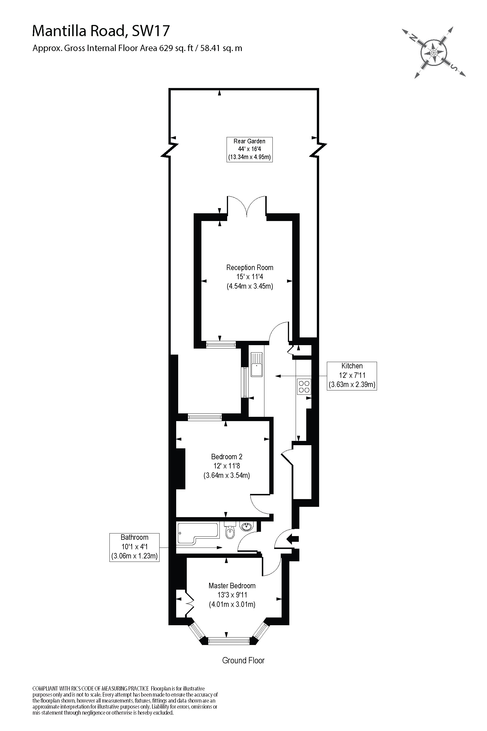GF, 85, Mantilla Road, London floorplan