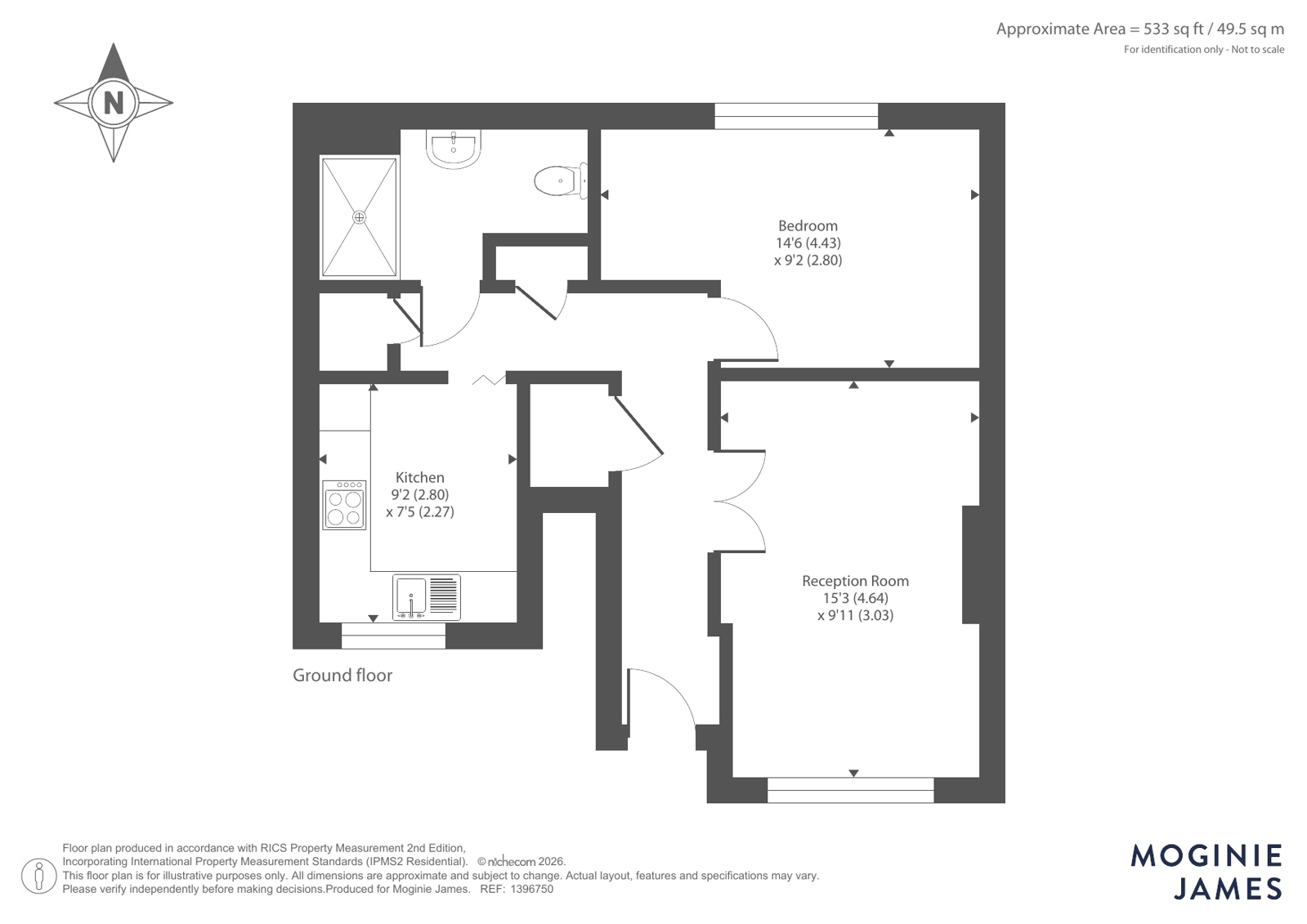 Flat 7, Clarendon,, Cyncoed Avenue, Cardiff floorplan