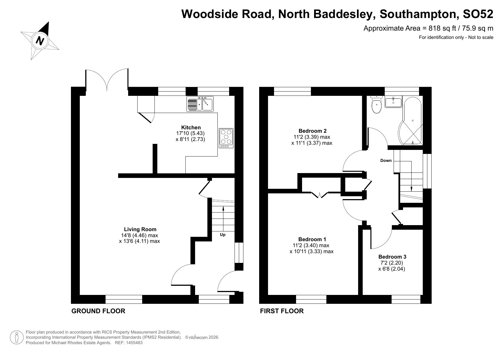 33, Woodside Road, Southampton floorplan
