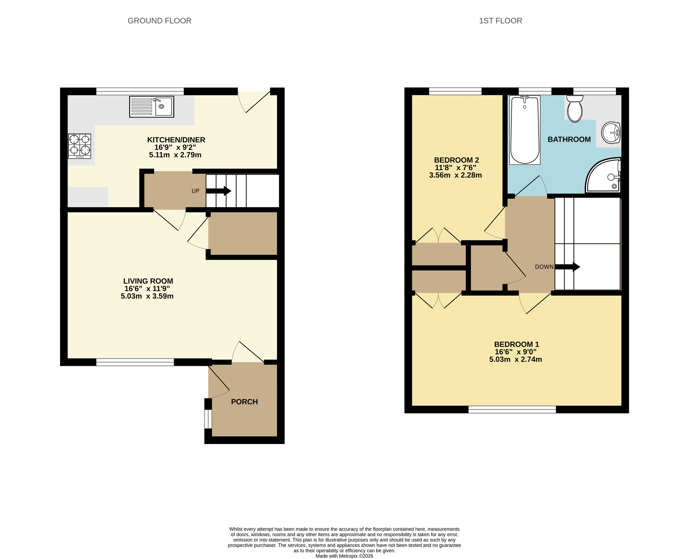 11 Shortlands, Portland floorplan
