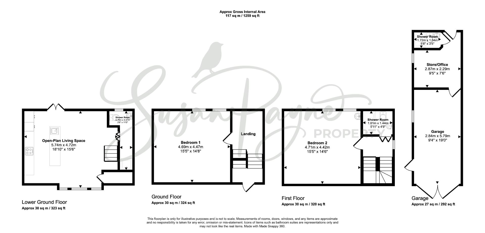 Southlands Lodge, 65, Park Road, Ryde floorplan