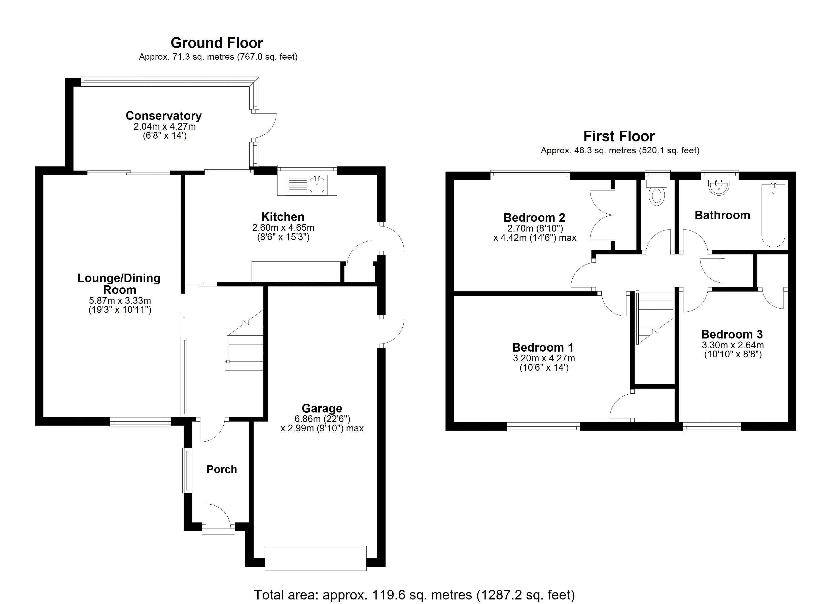 Greenacres, Furnace Green, Crawley, West Sussex RH10, 3 bedroom semi