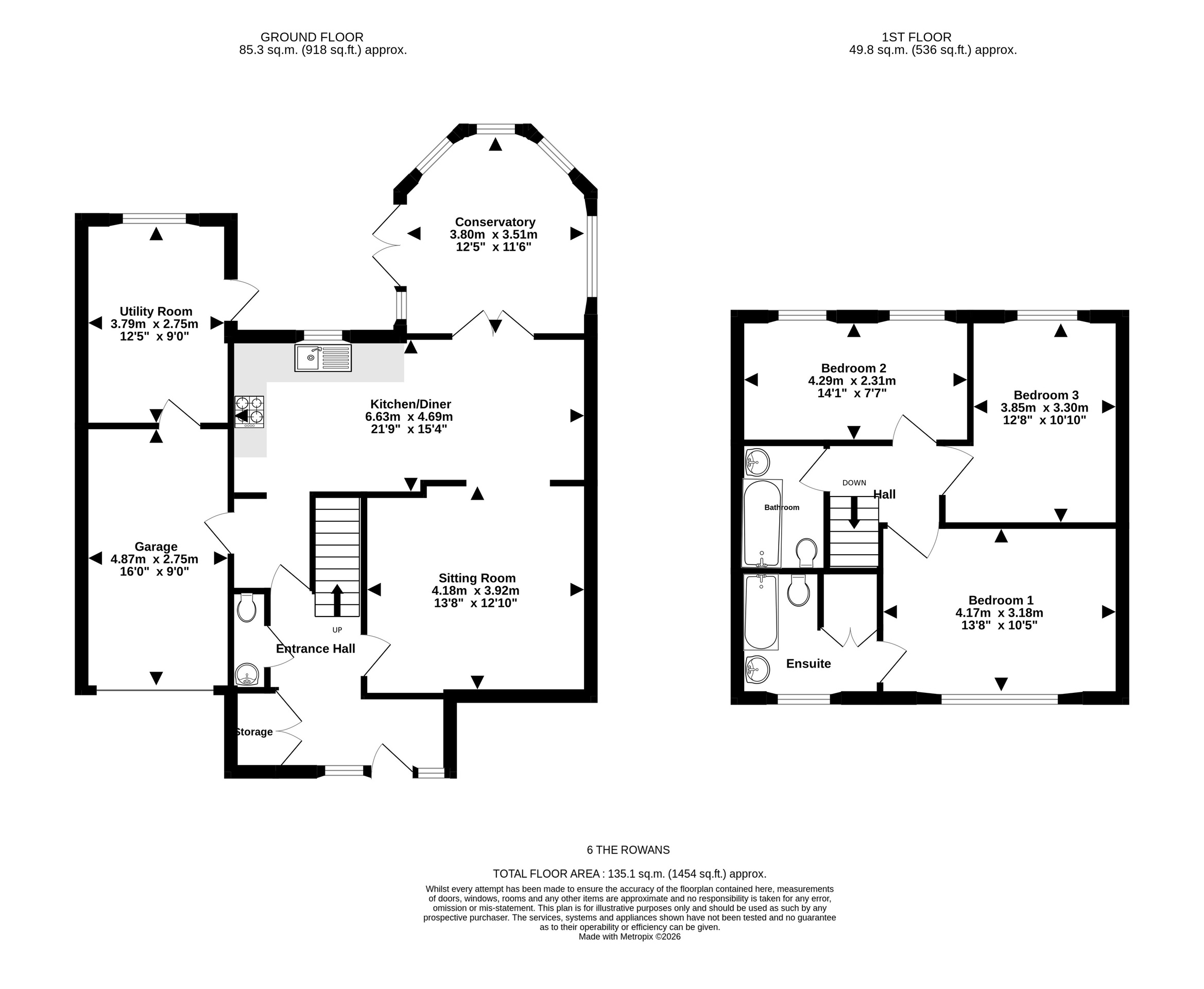 6 The Rowans, Bristol floorplan