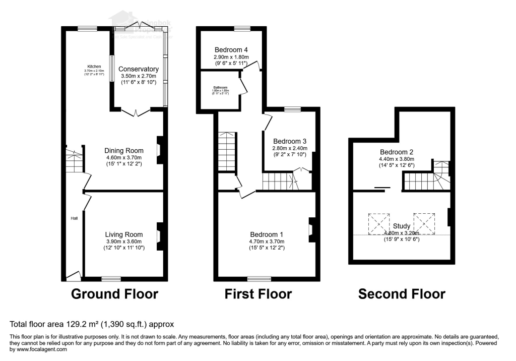 43, New Queen Street, Chesterfield floorplan