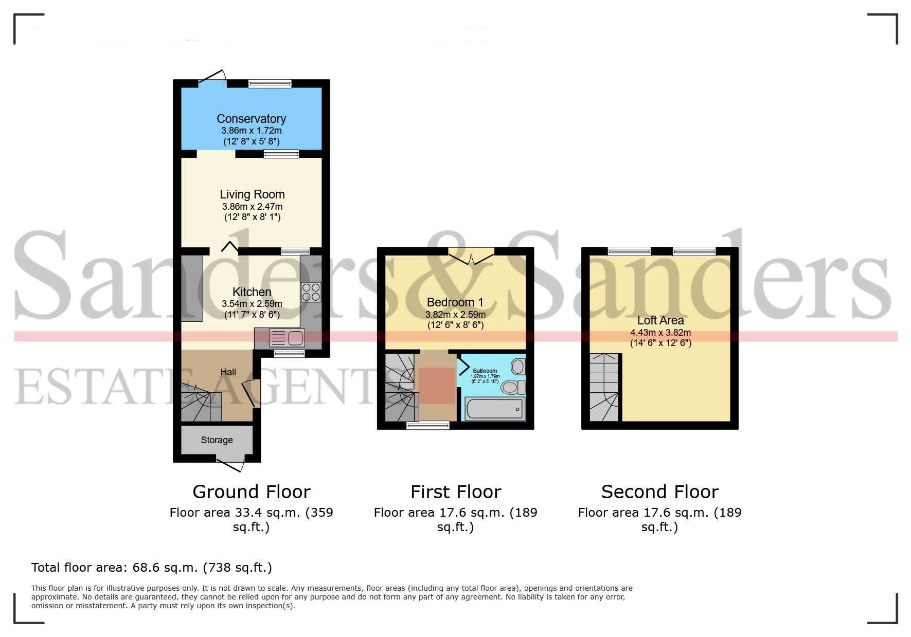 5 Saxonfields, Alcester floorplan