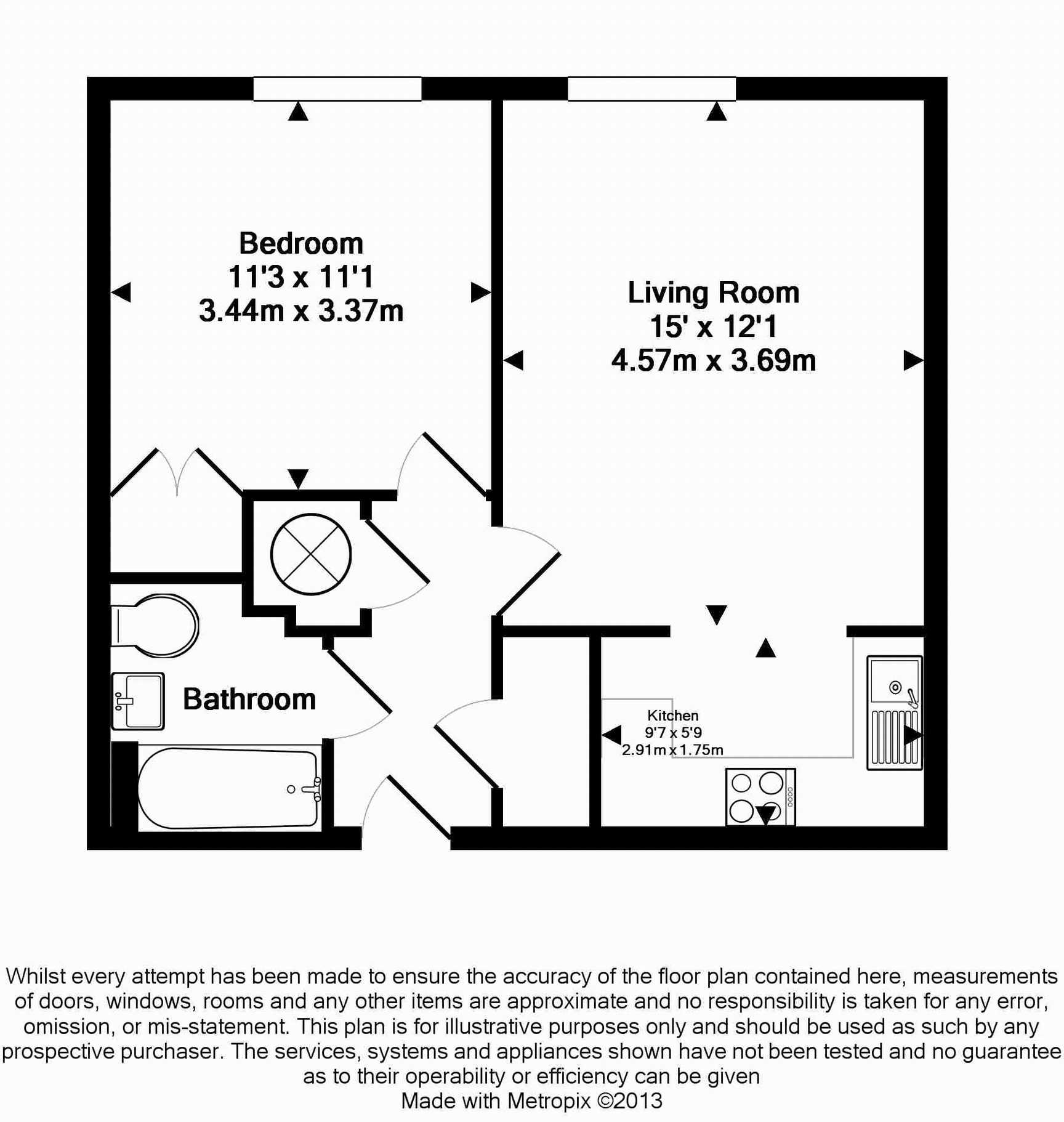 1 Bedrooms Flat to rent in Fleet Road, Fleet GU51