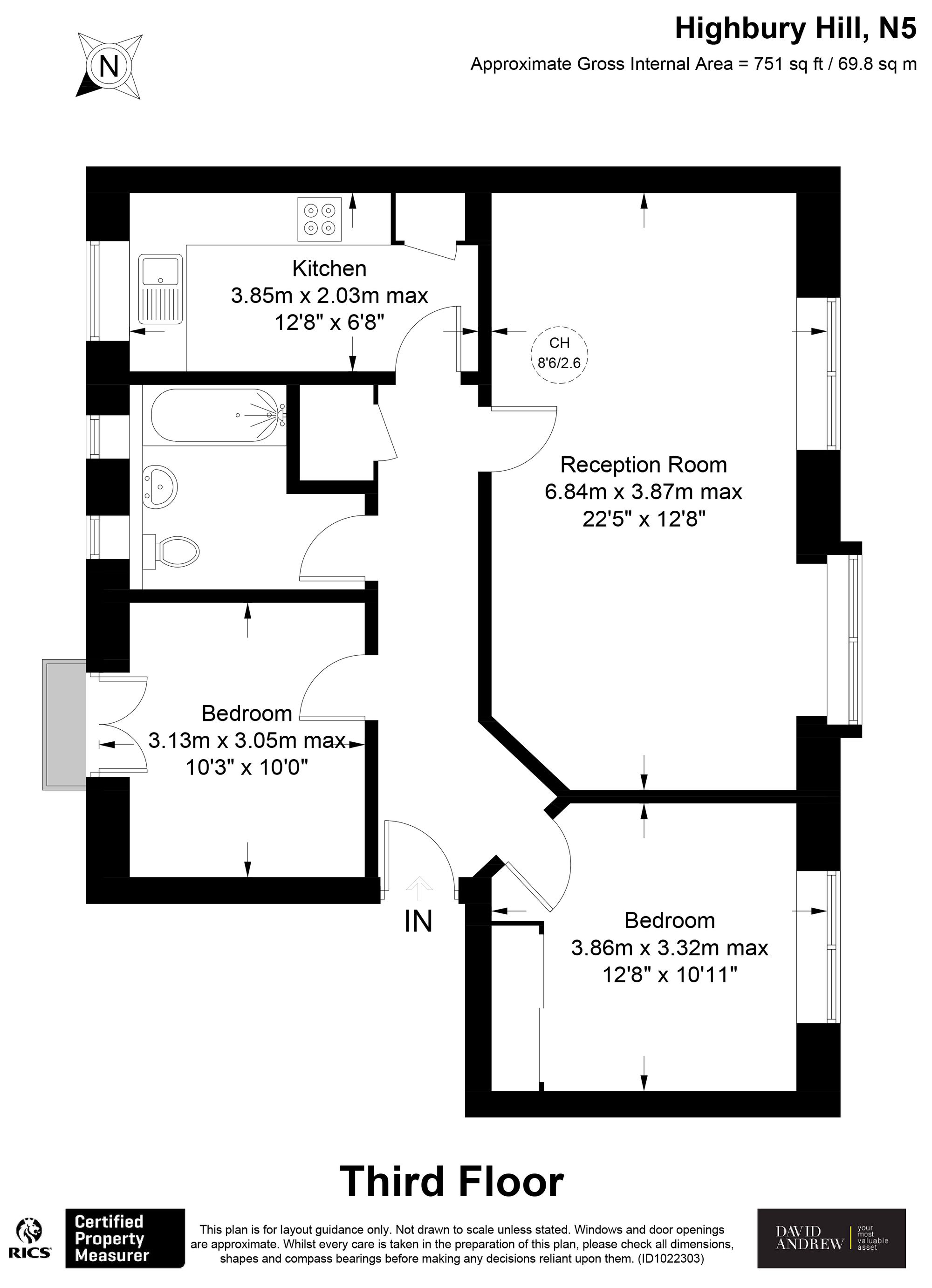139c Highbury Hill, London floorplan