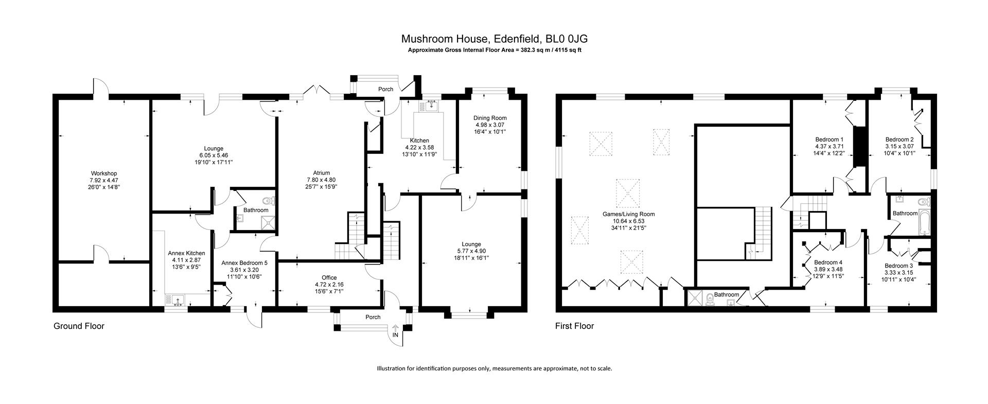Mushroom House, Market Street, Bury floorplan