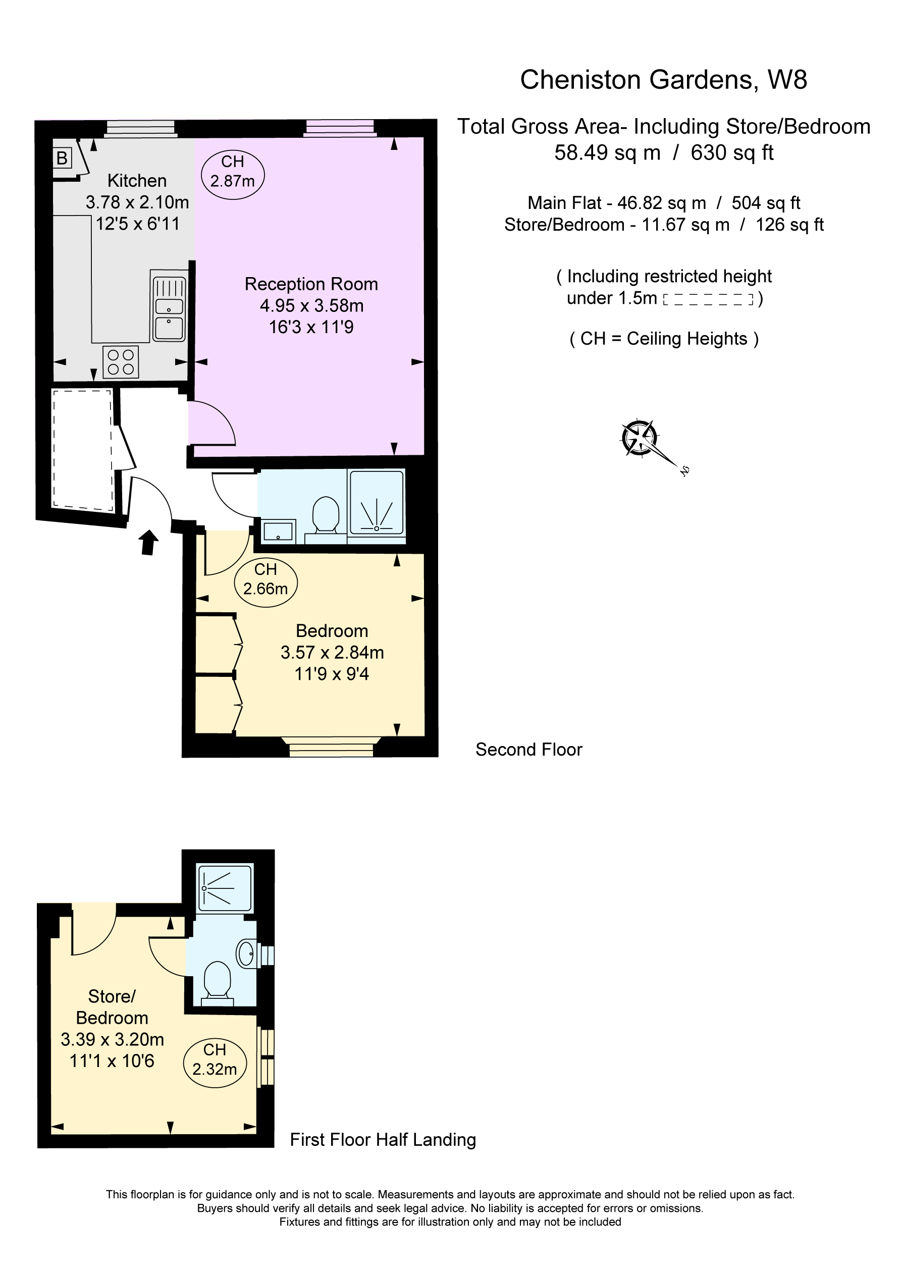 3, 19, Cheniston Gardens, London floorplan