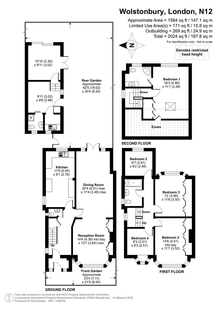 7, Wolstonbury, Woodside Park floorplan