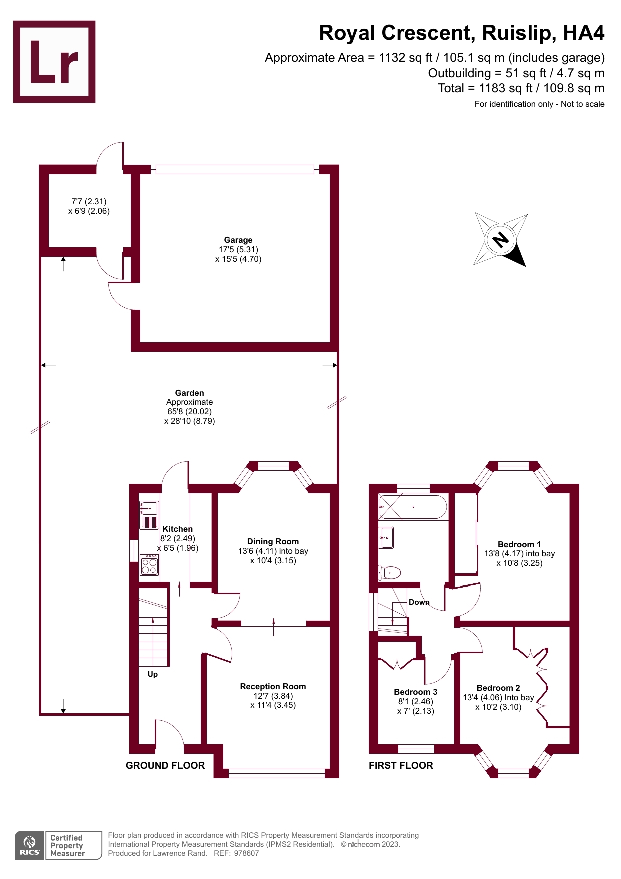 Royal Crescent, Ruislip, Middlesex HA4, 3 bedroom end terrace house for