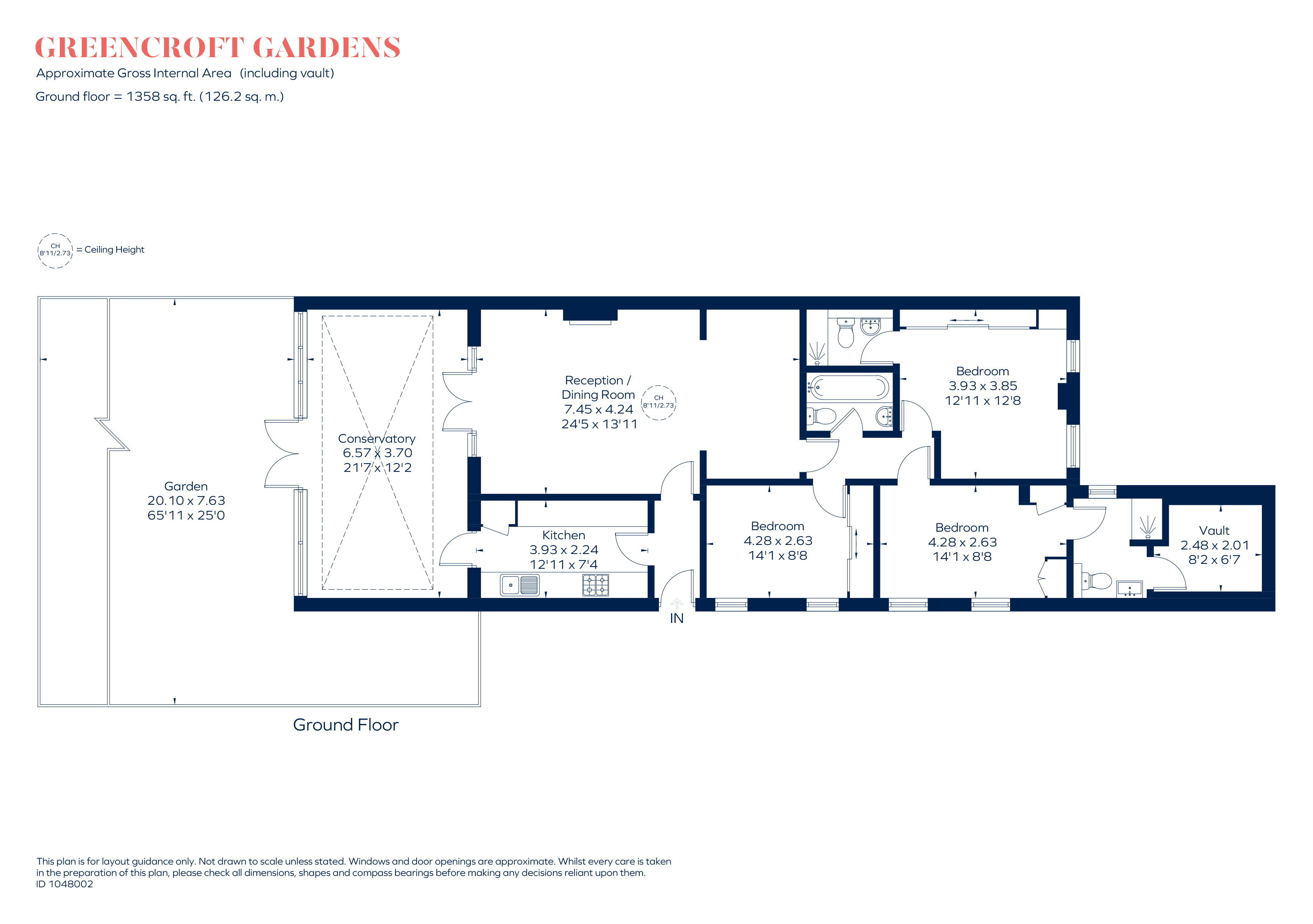 103A, Greencroft Gardens, London floorplan