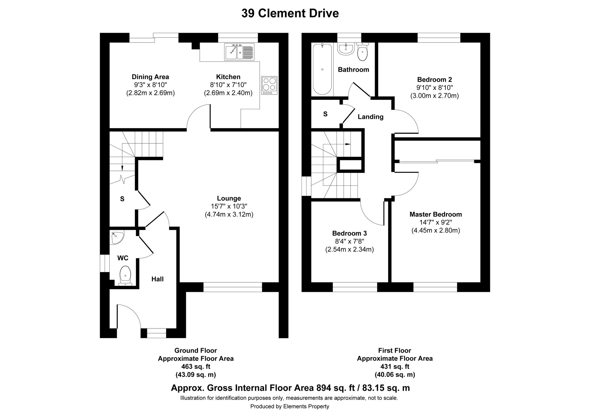 39 Clement Drive, Airdrie floorplan