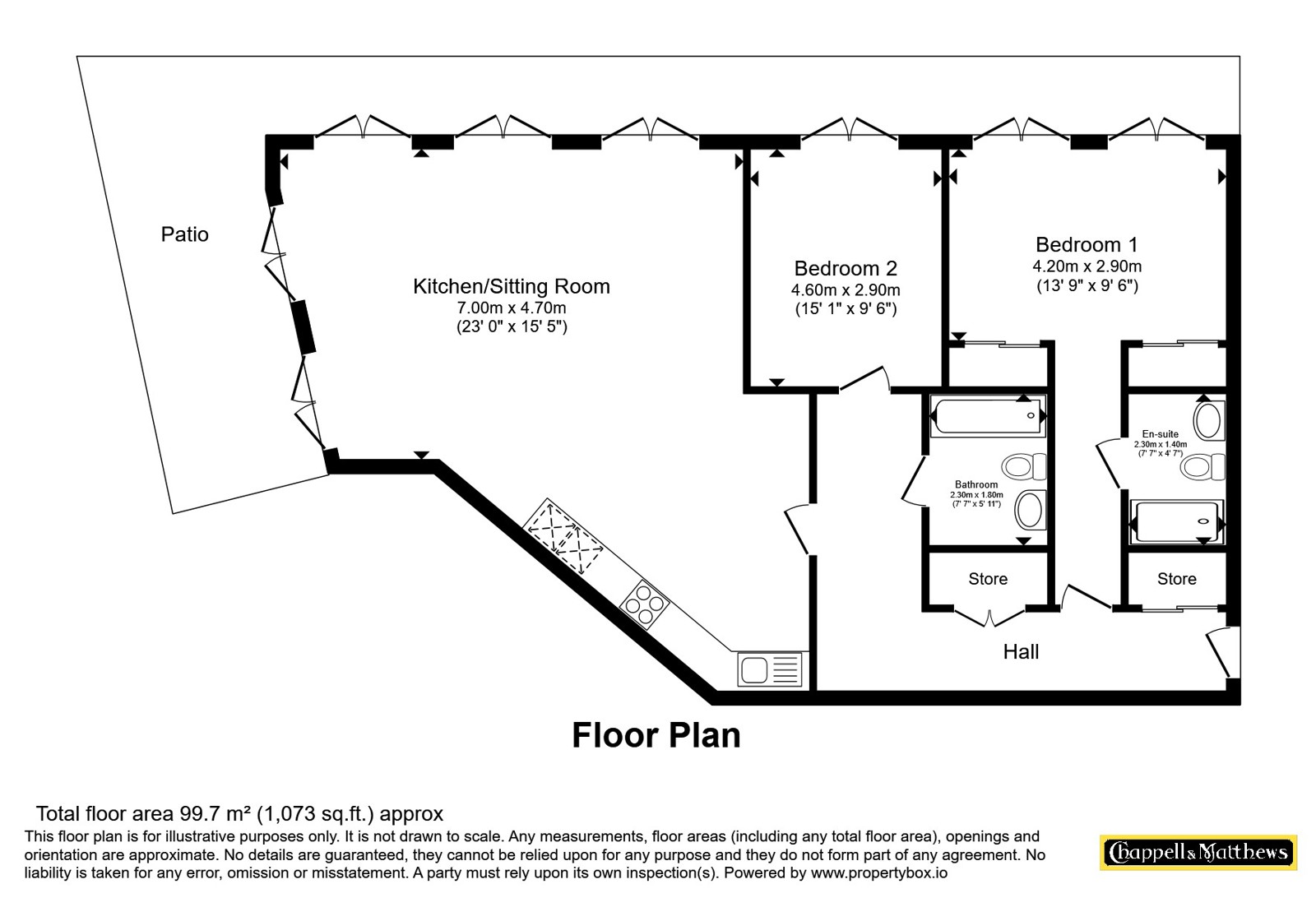 1 Flour House,, French Yard, Avon floorplan