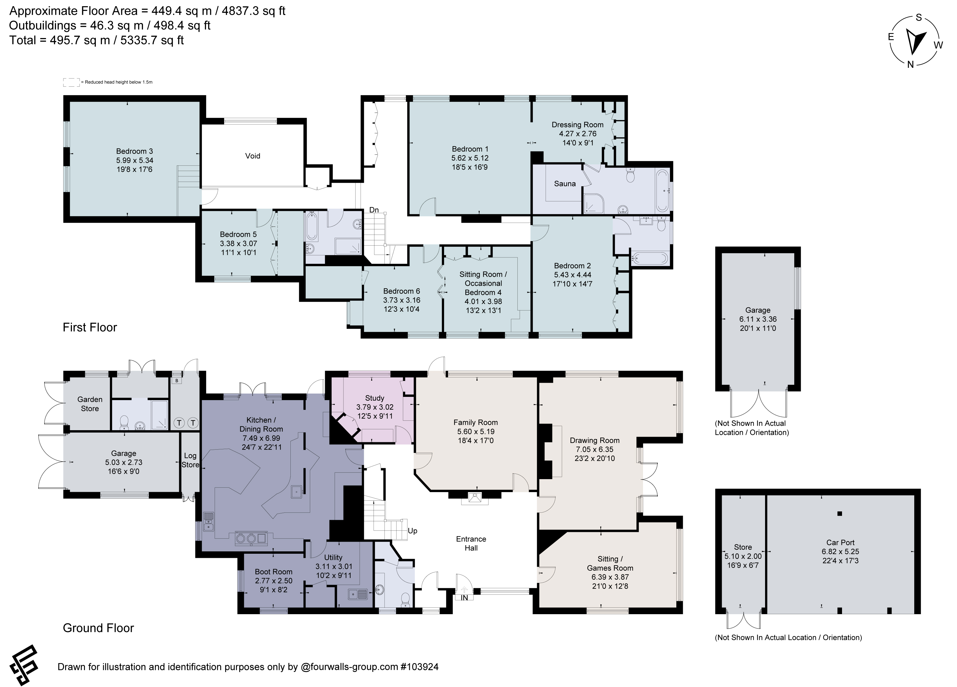 Oakwood, 7, Gong Hill Drive, Farnham floorplan