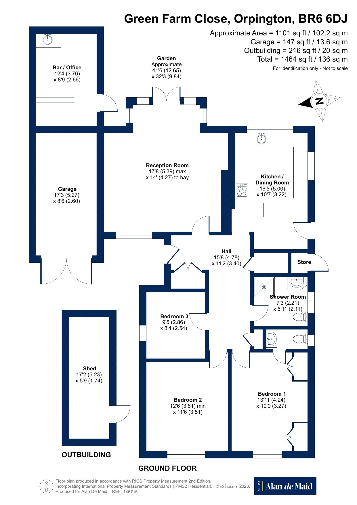 2, Green Farm Close, Orpington floorplan