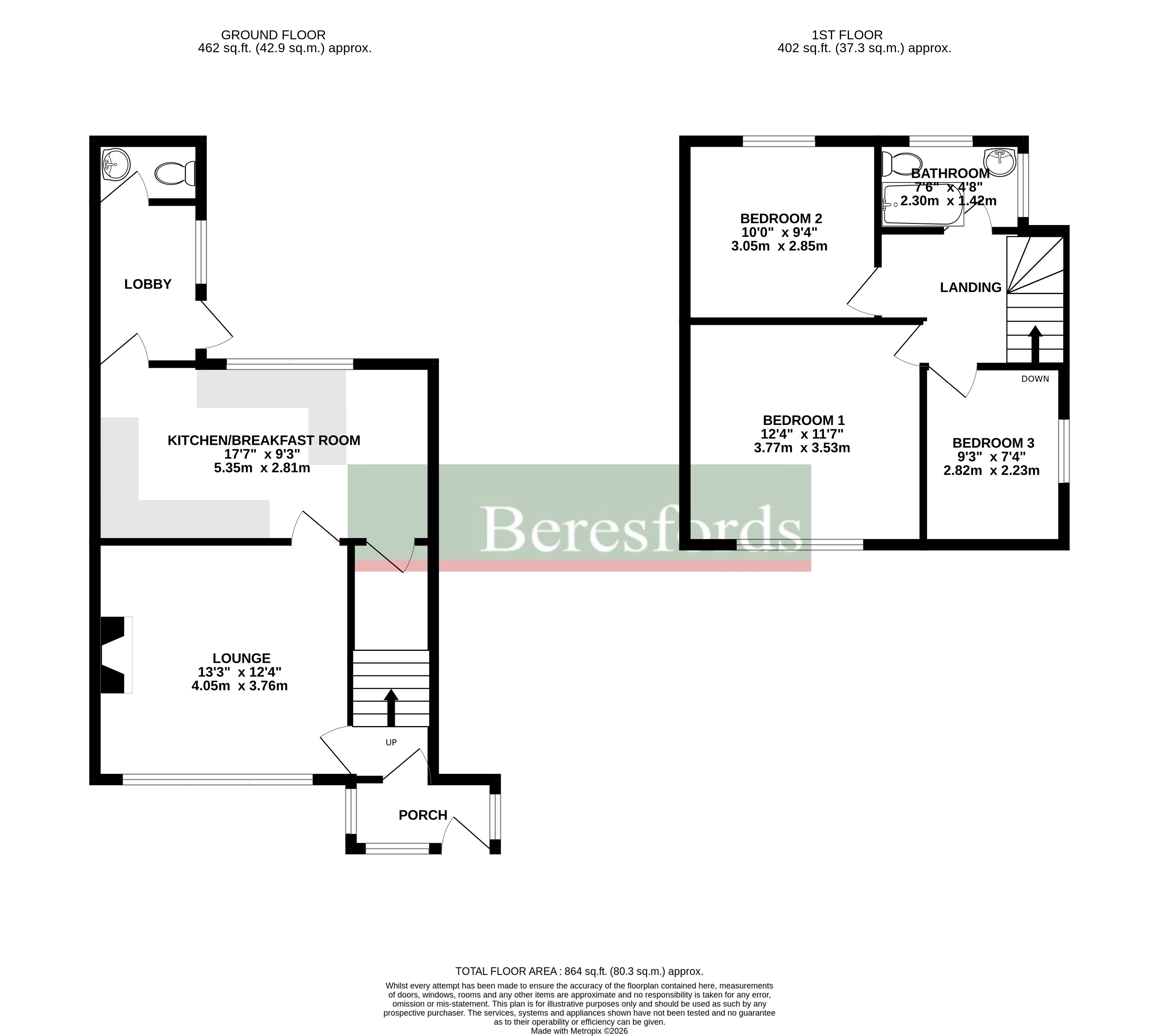 74, Church Avenue, Chelmsford floorplan