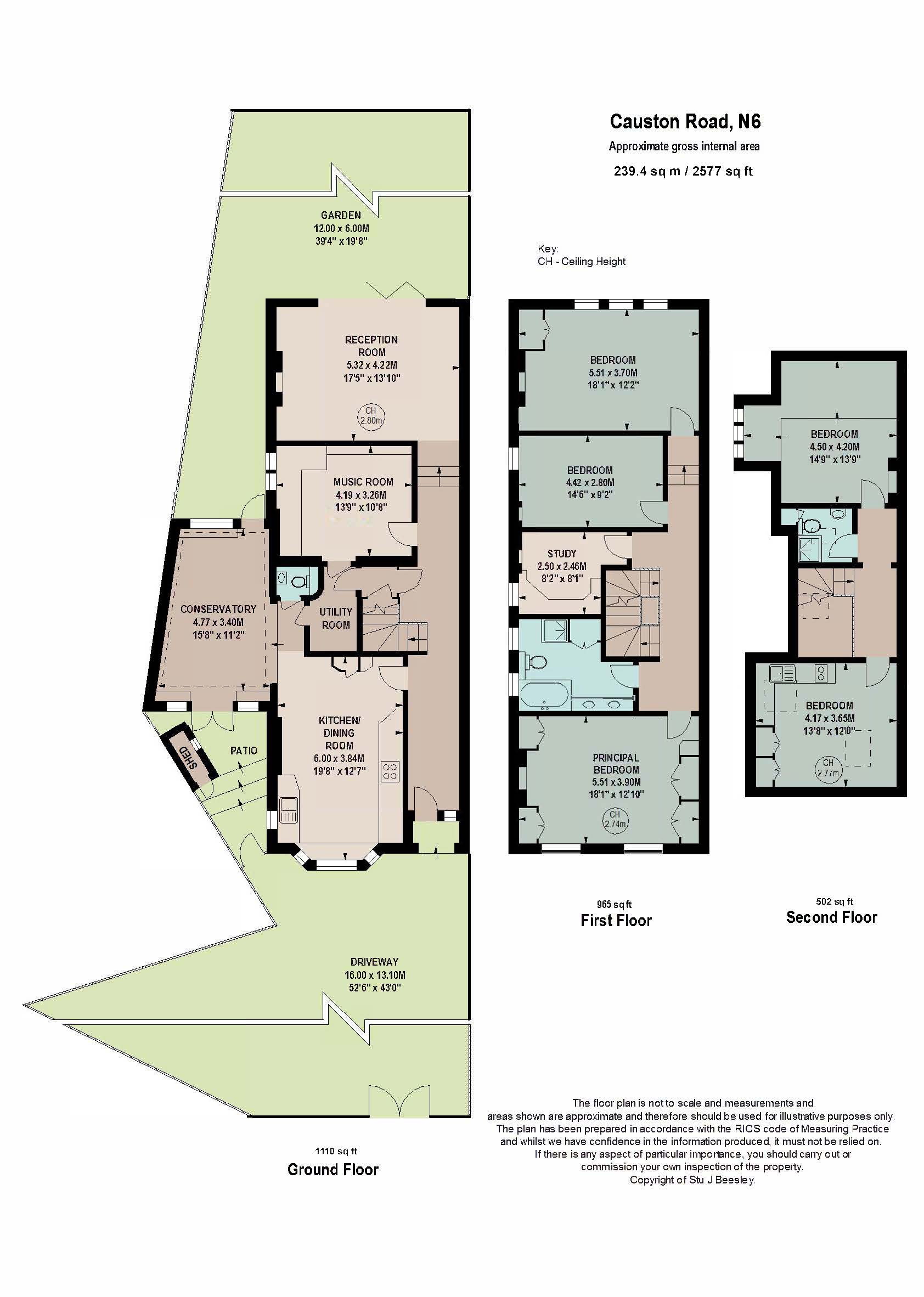 Causton Road, Highgate, N6 floorplan
