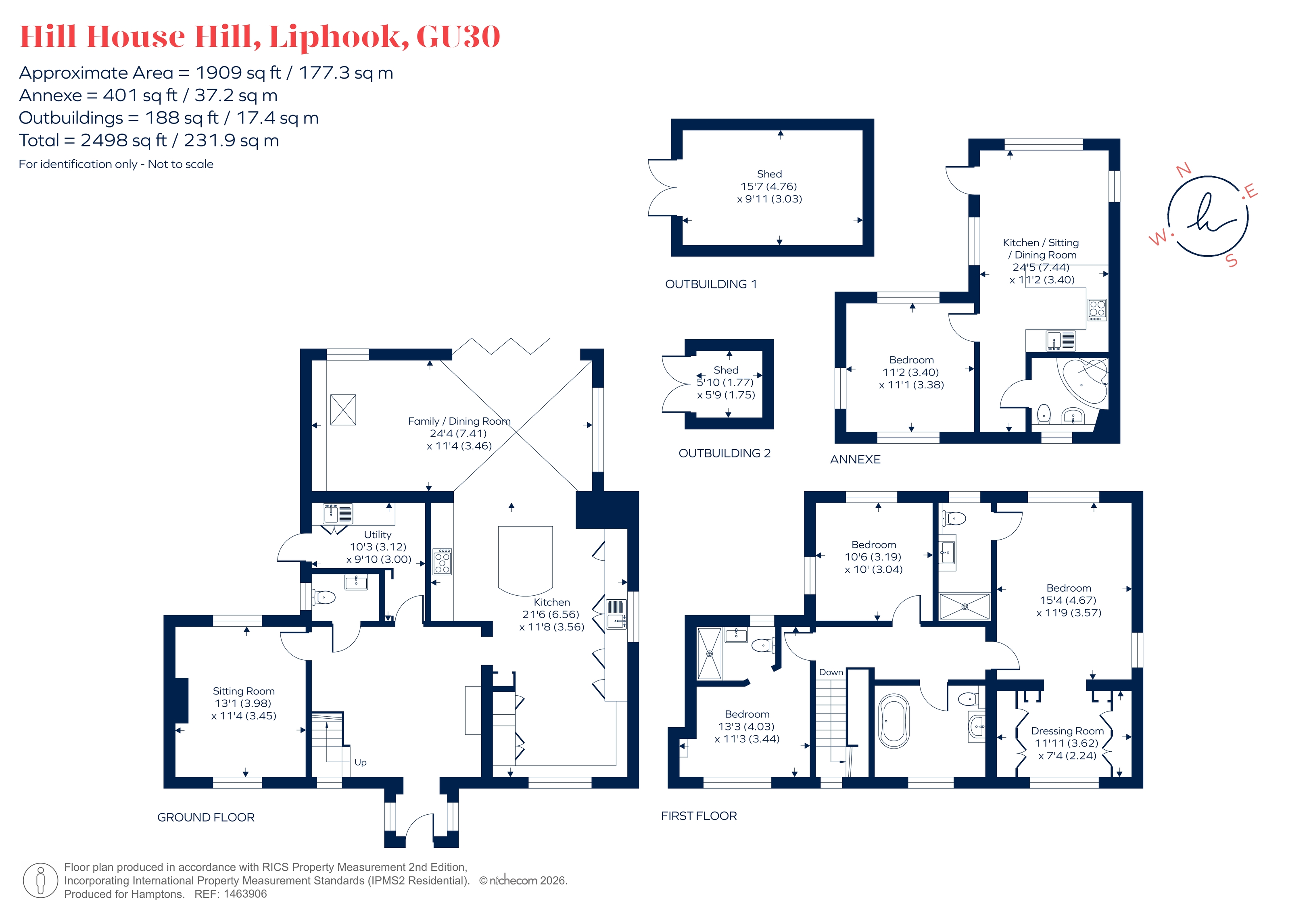 Rosemary Cottage, Hill House Hill, Liphook floorplan