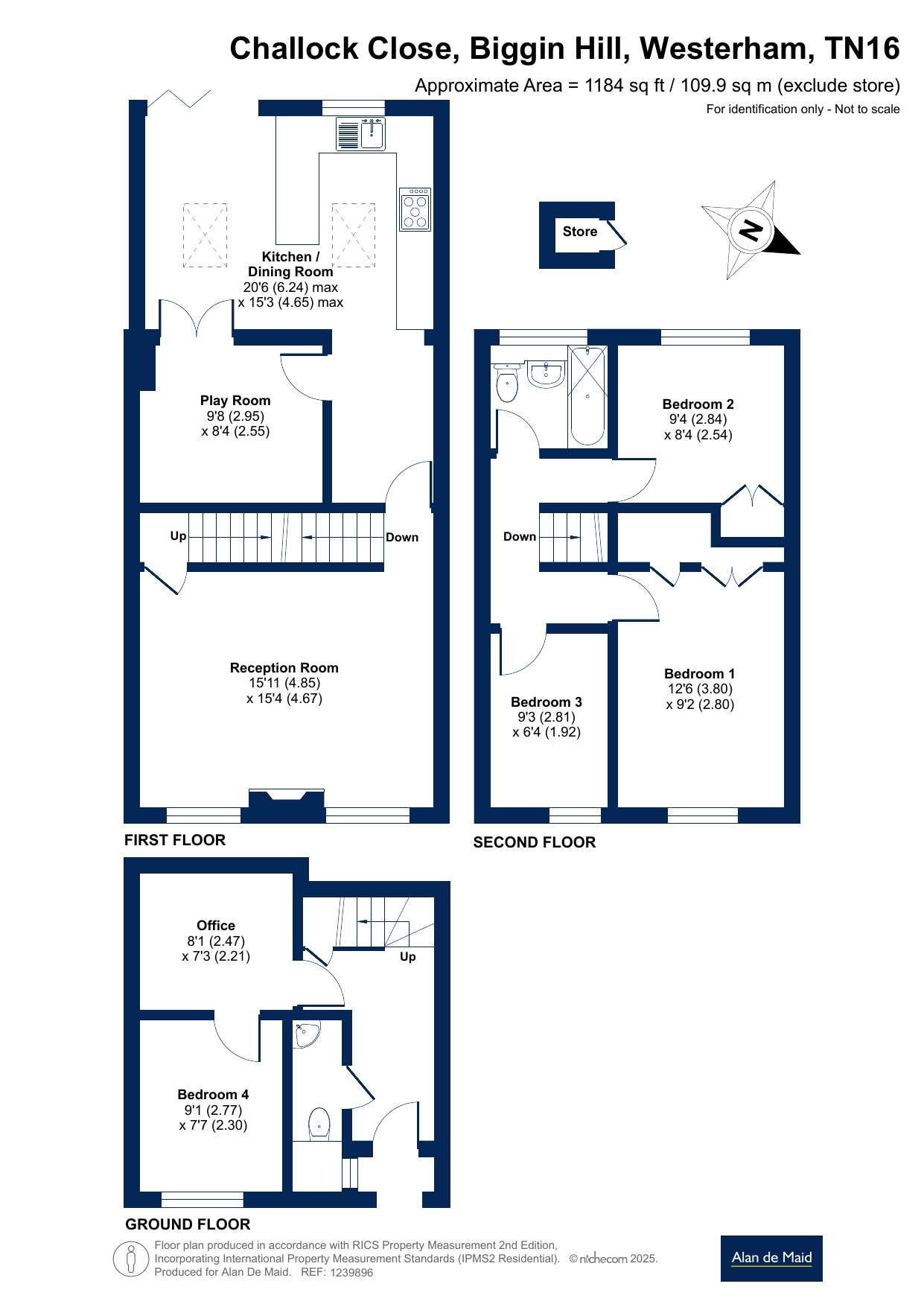 2, Challock Close, Westerham floorplan