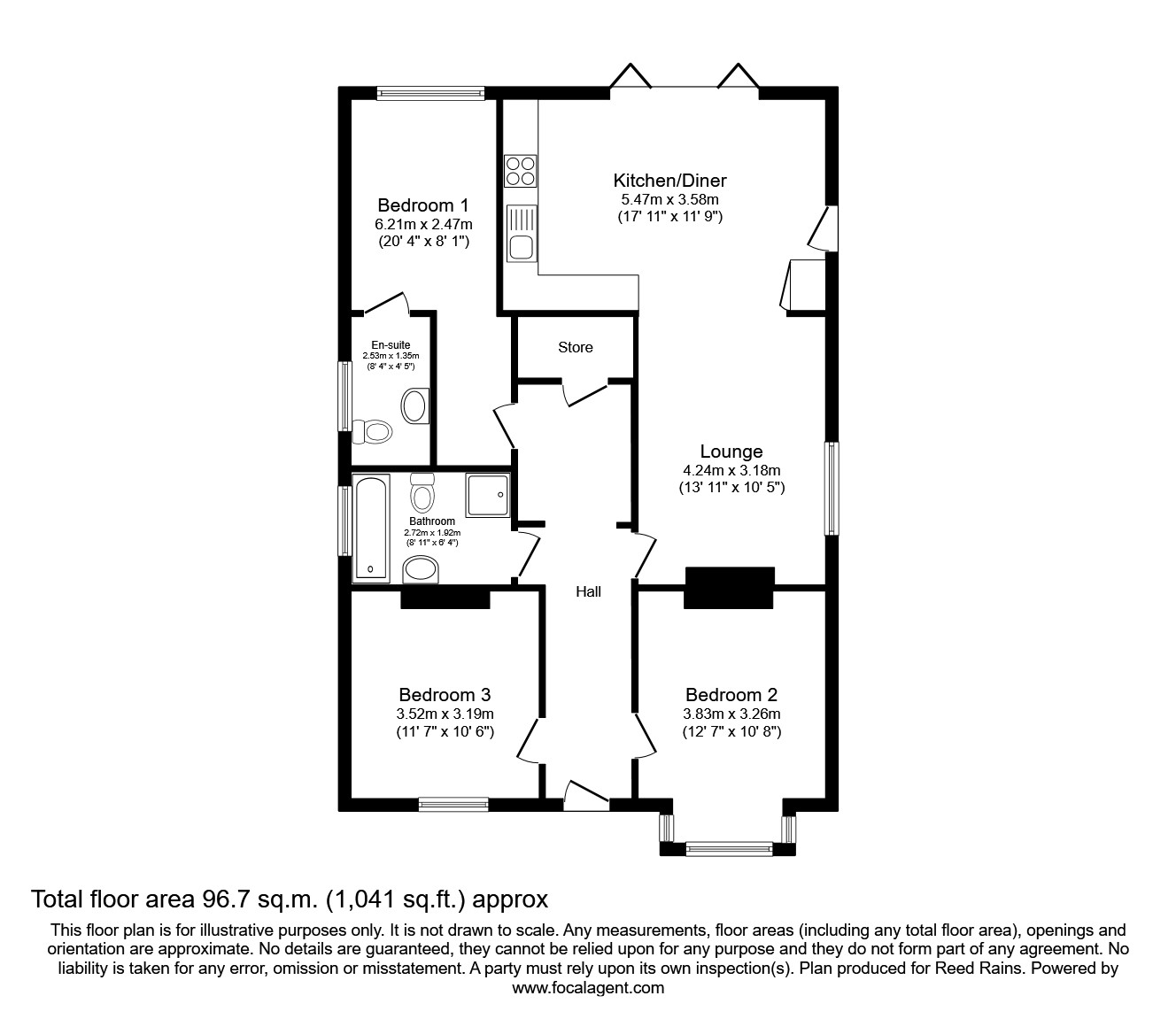 Long Lane, Dalton, Huddersfield, West Yorkshire HD5, 3 bedroom bungalow ...