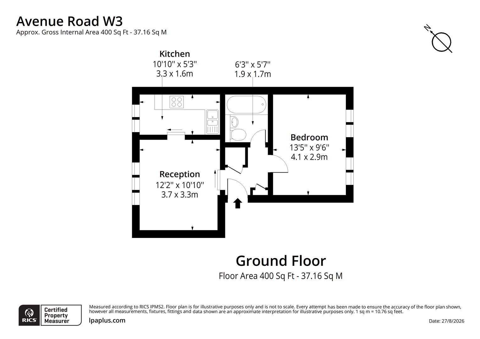 2, Avenue Road, Acton floorplan