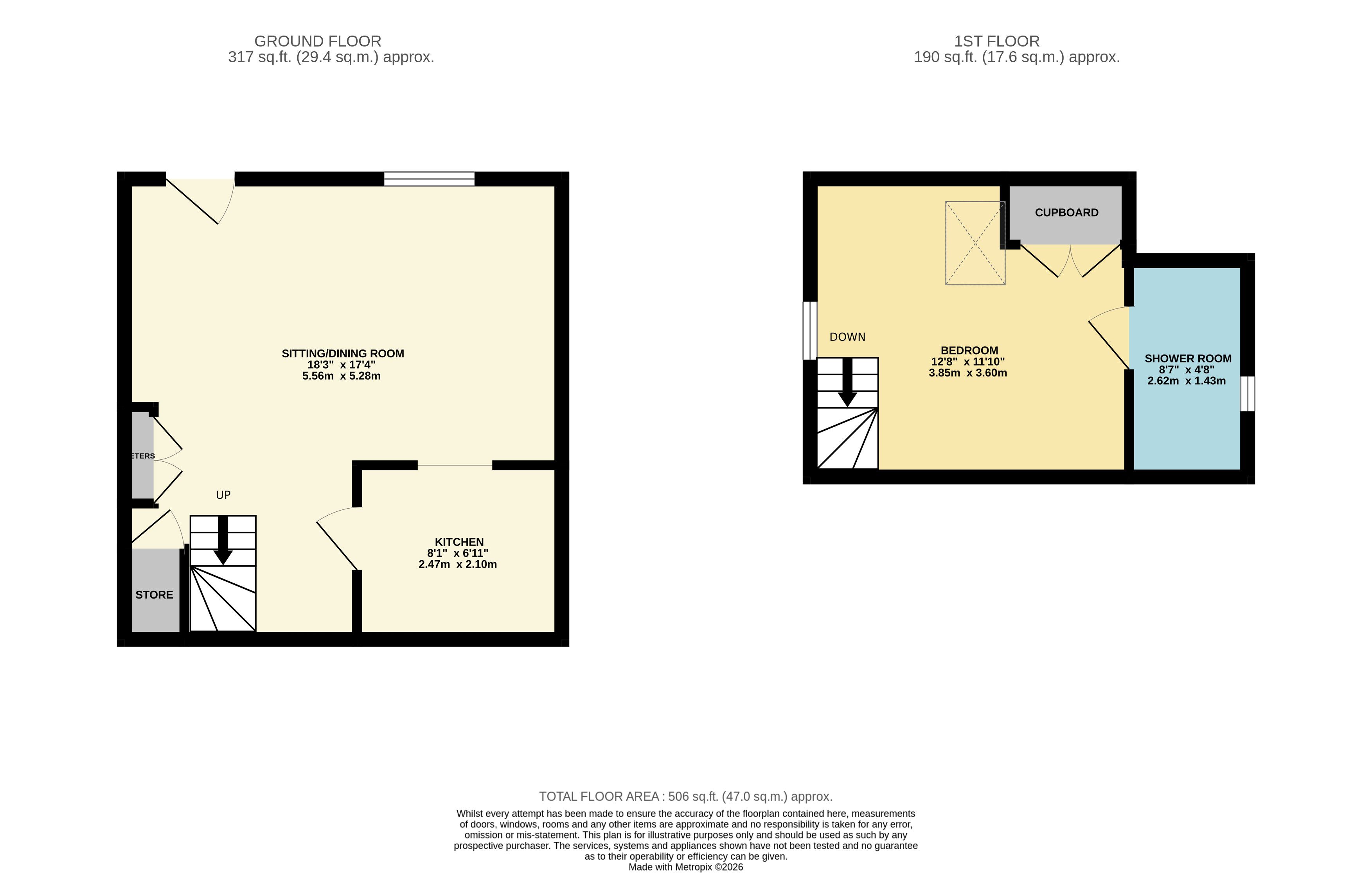 The Old Stables, Main Road, Lea, Matlock floorplan