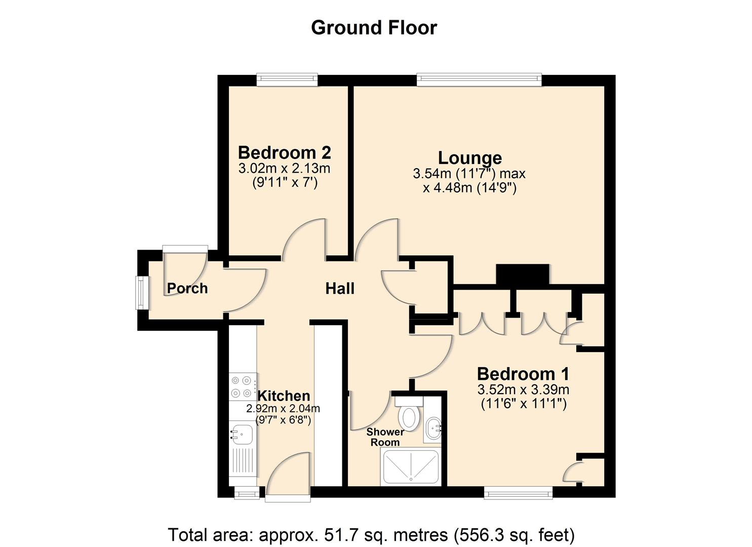 42, Weghill Road, Preston floorplan