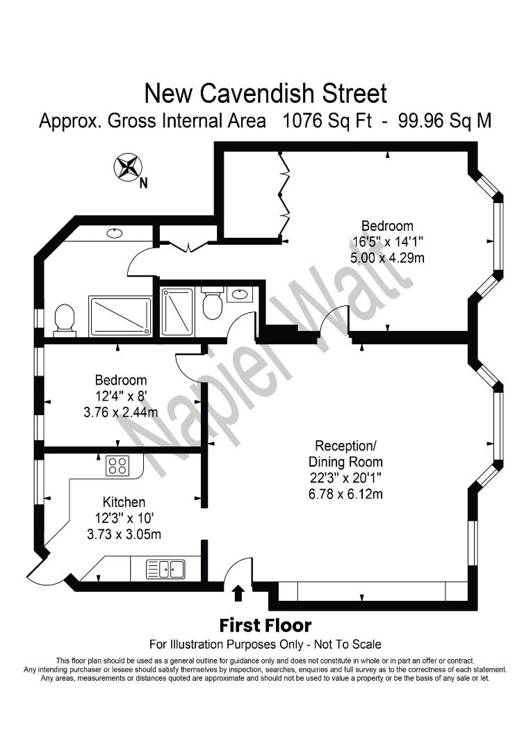 Flat 6, 96-100, New Cavendish Street, London floorplan