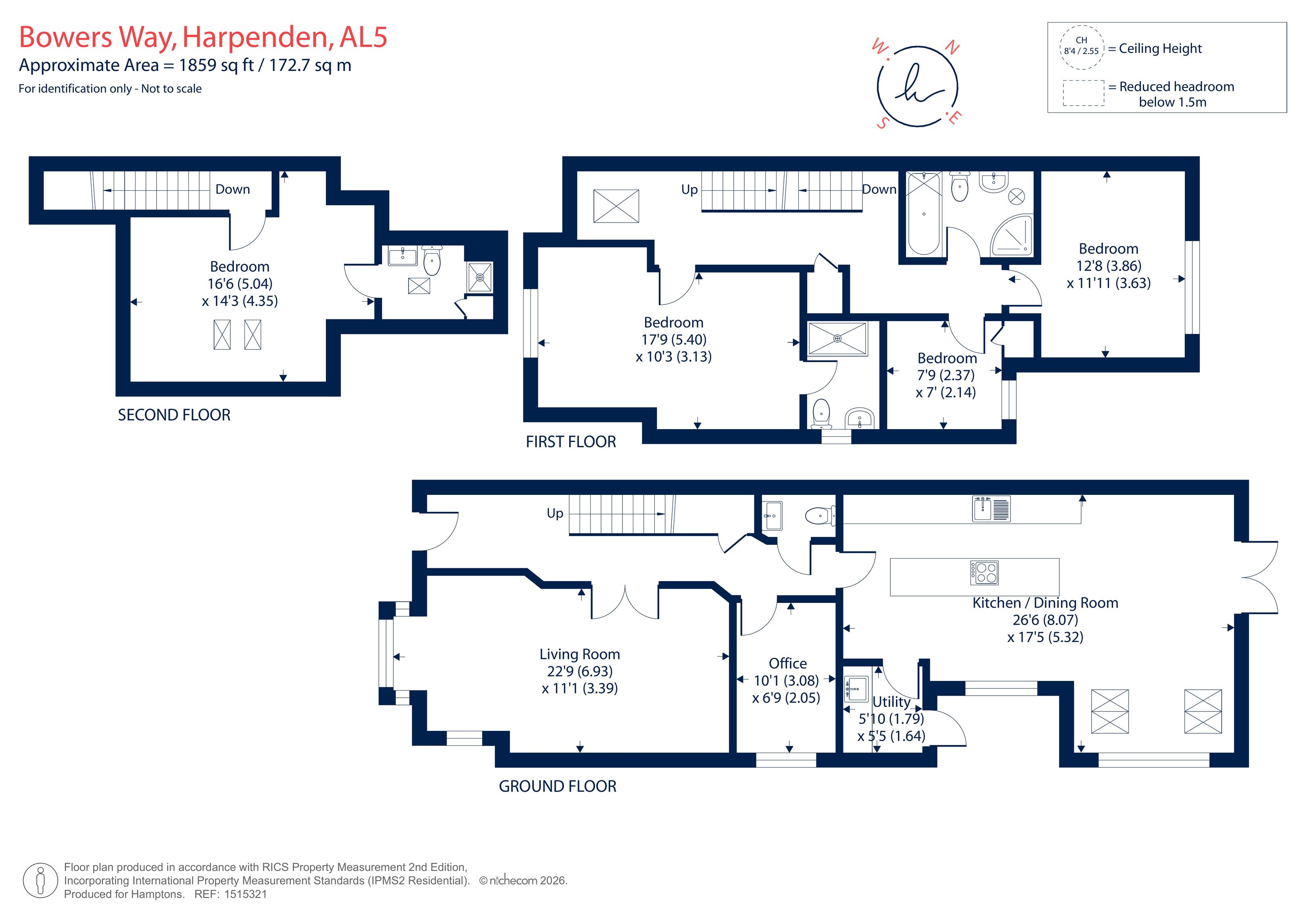 27A, Bowers Way, Harpenden floorplan