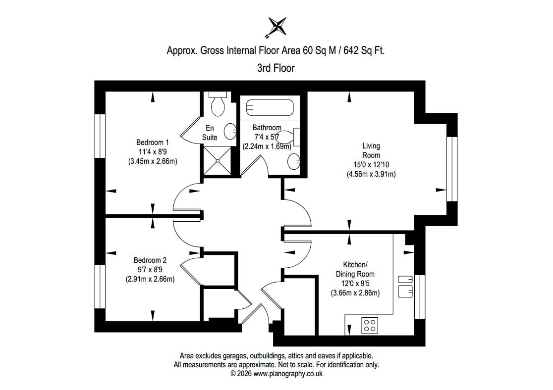 Flat 8, 34, Torwood Crescent, Edinburgh floorplan